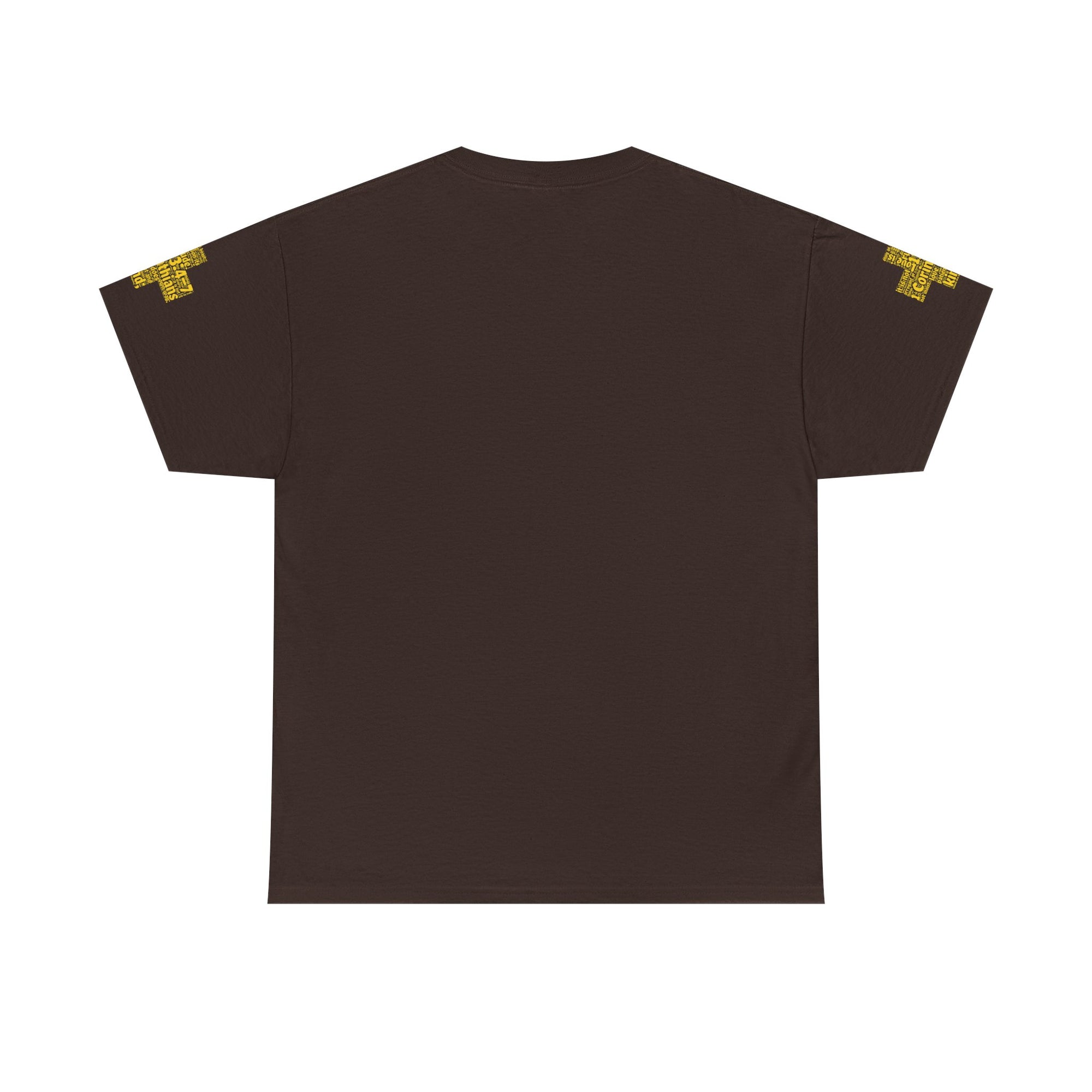 Cross Typography Unisex Tee - Corinthians 13: 4-7