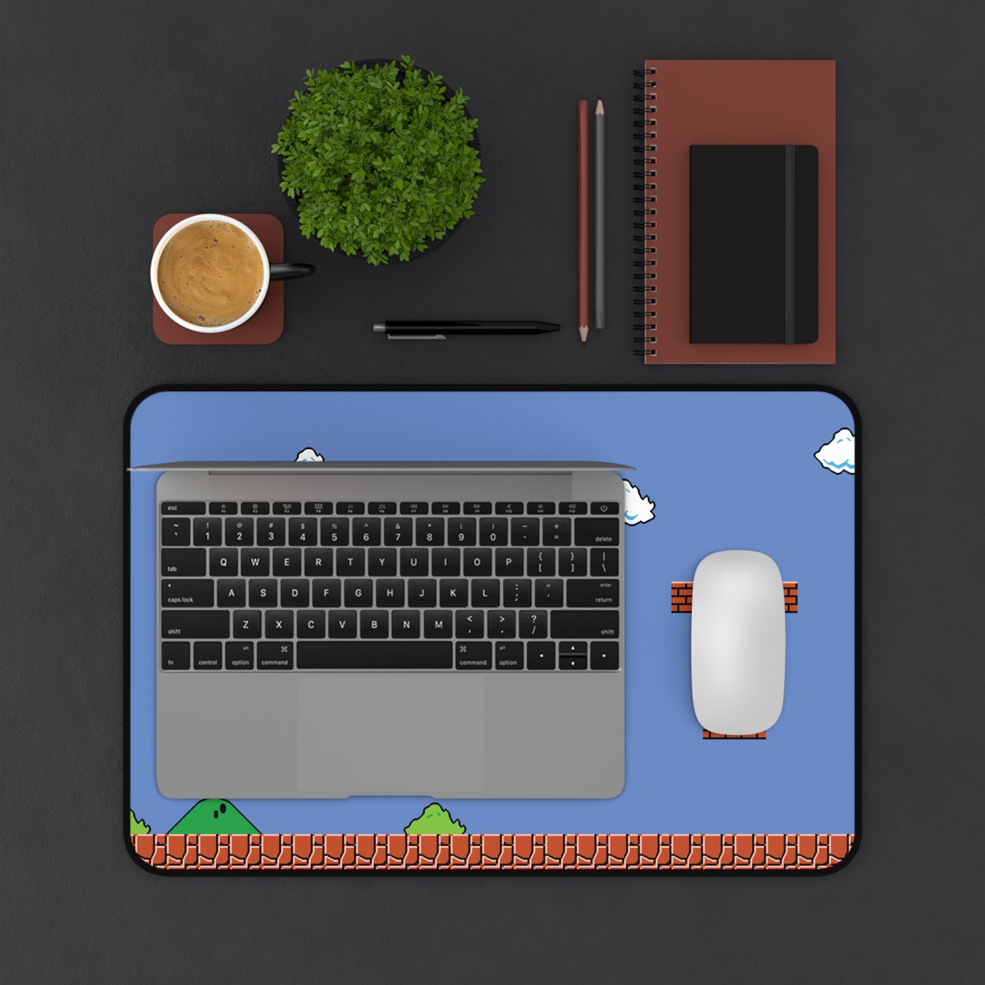 Gaming Desk Mat - Classic Game Nostalgia Design