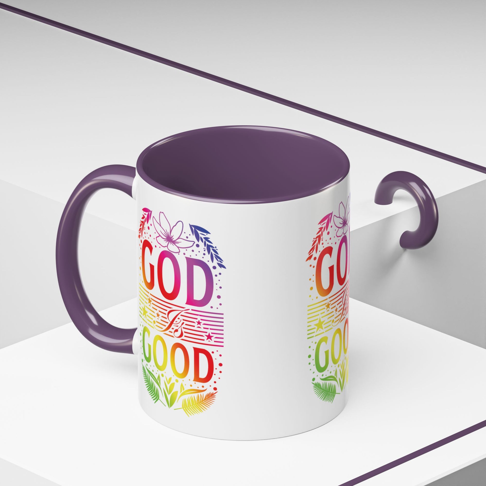 God is Good Accent Coffee Mug - Inspirational Design