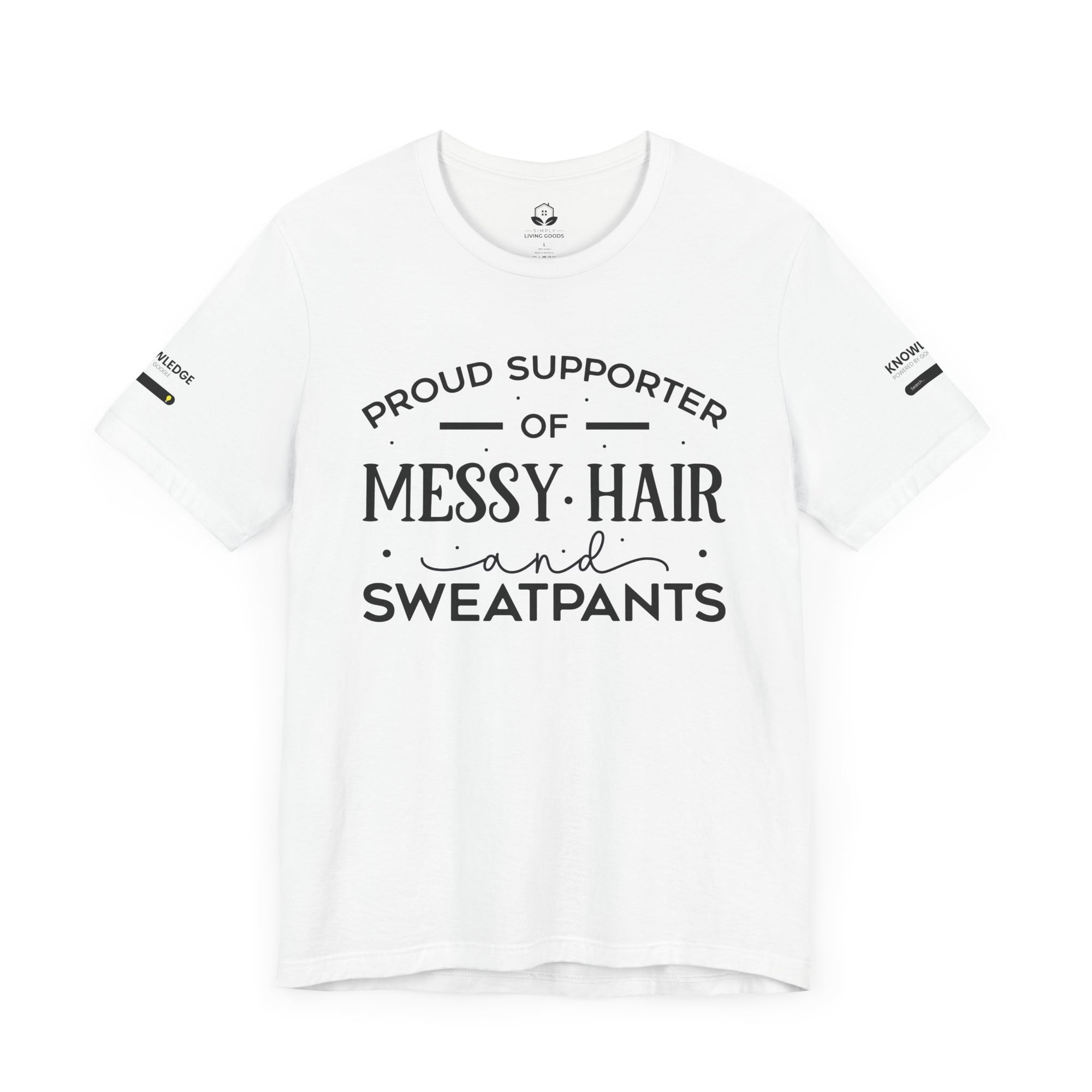 Unisex Jersey Tee with 'Messy Hair' Quote - Perfect for Everyday Wear