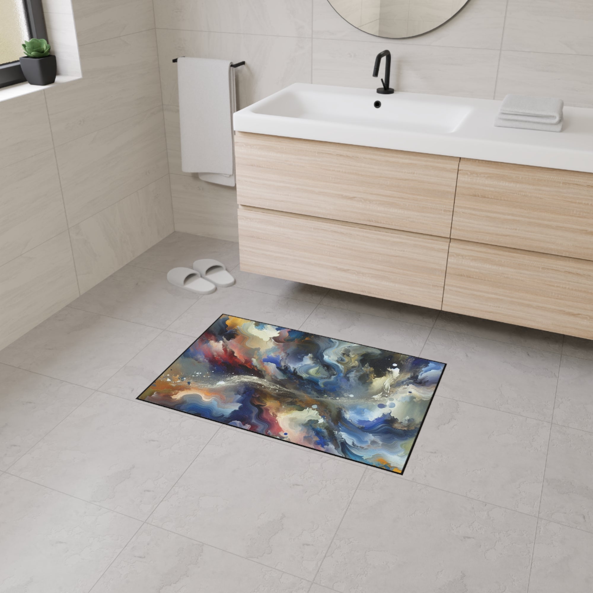 Abstract Art Heavy Duty Floor Mat - Stylish Non-Slip Area Rug for Home Decor