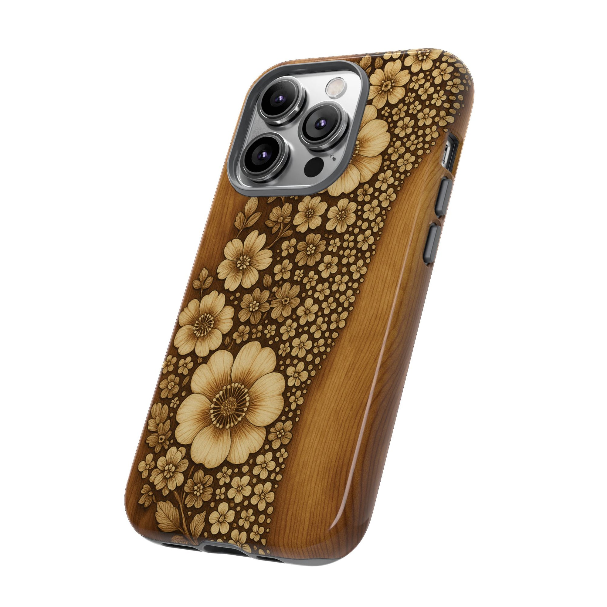 Floral Phone Case - Tough Cases, Protective Cover, Floral Design, Nature Lover Gift, Phone Accessory, Trendy Gadget