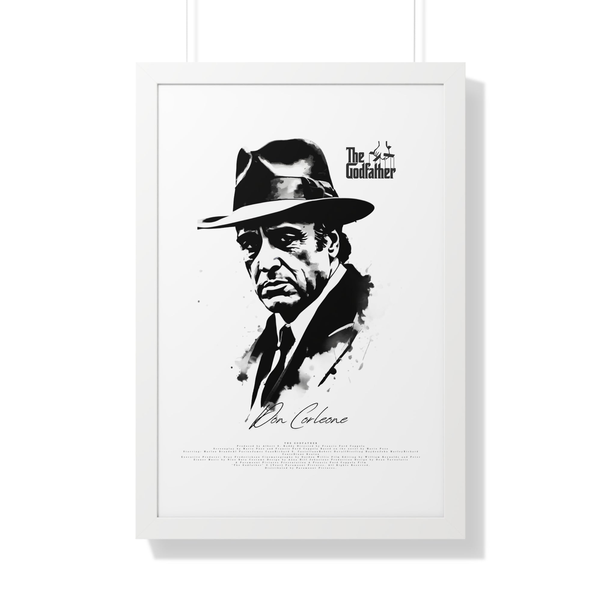 Don Corleone Framed Vertical Poster