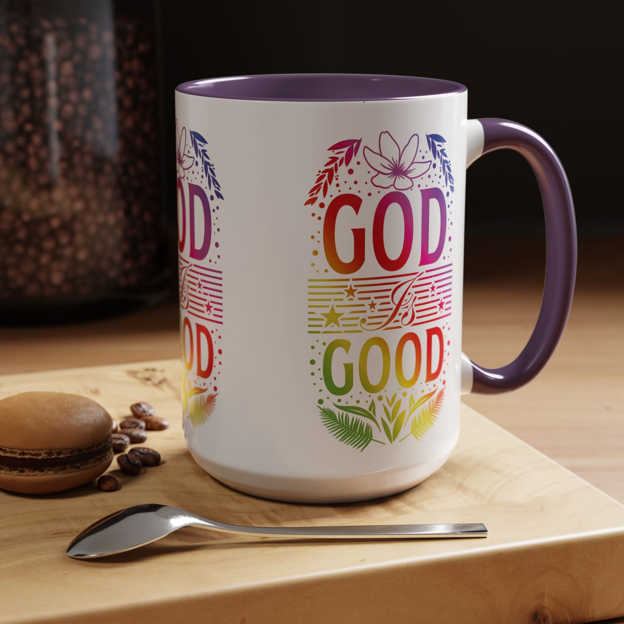 God is Good Accent Coffee Mug - Inspirational Design