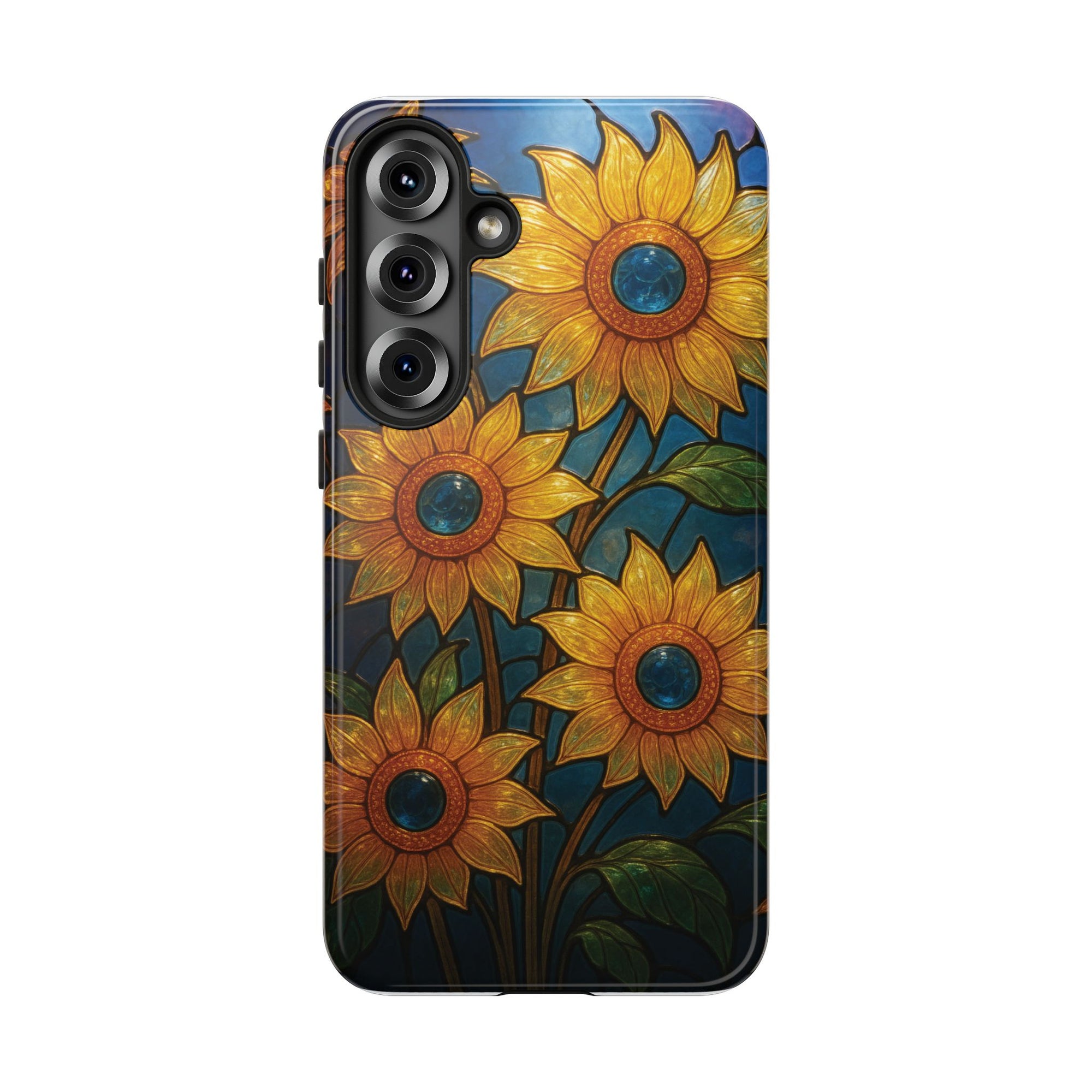 Vibrant Floral Phone Case, Sunflower Design, Tough & Durable Case, Nature Lover Gift, Protective Phone Cover, Spring Aesthetic