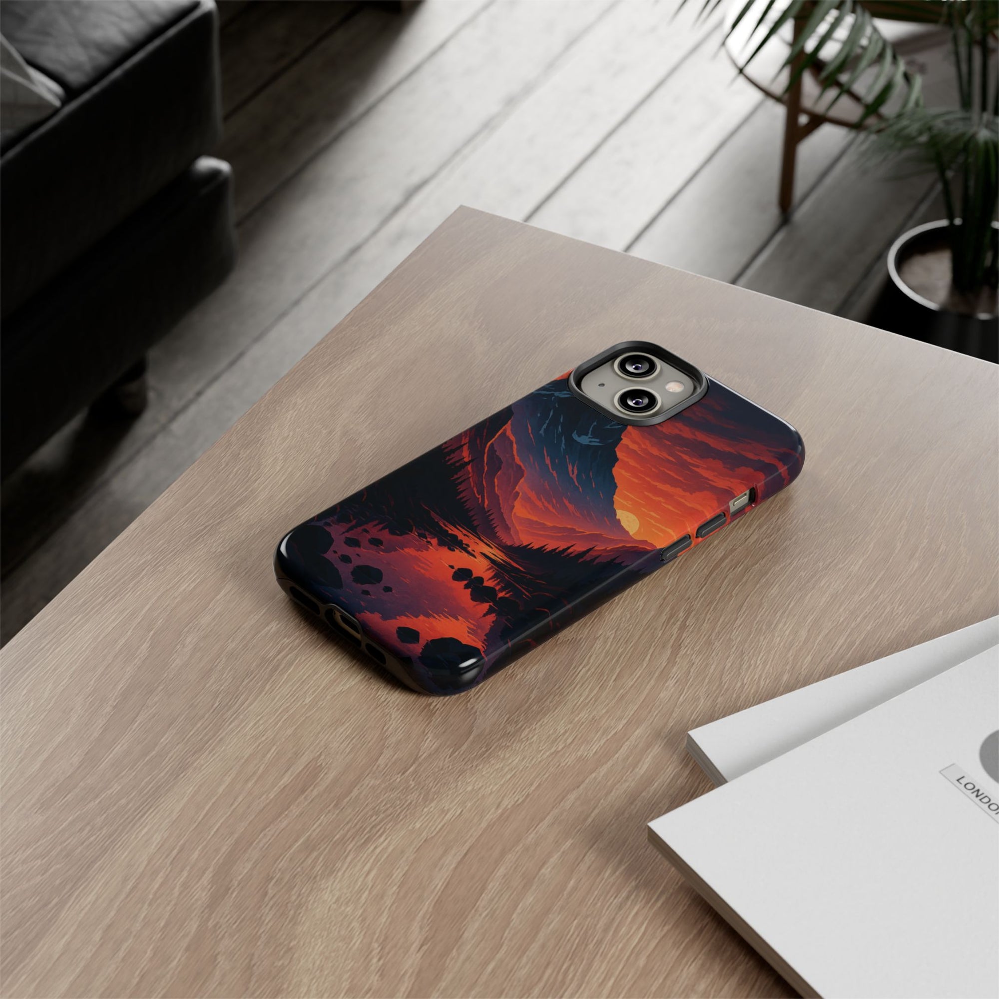 Mountain Sunset Phone Case, Nature Inspired Case, Tough Cases, Gift for Adventurers, Phone Accessories