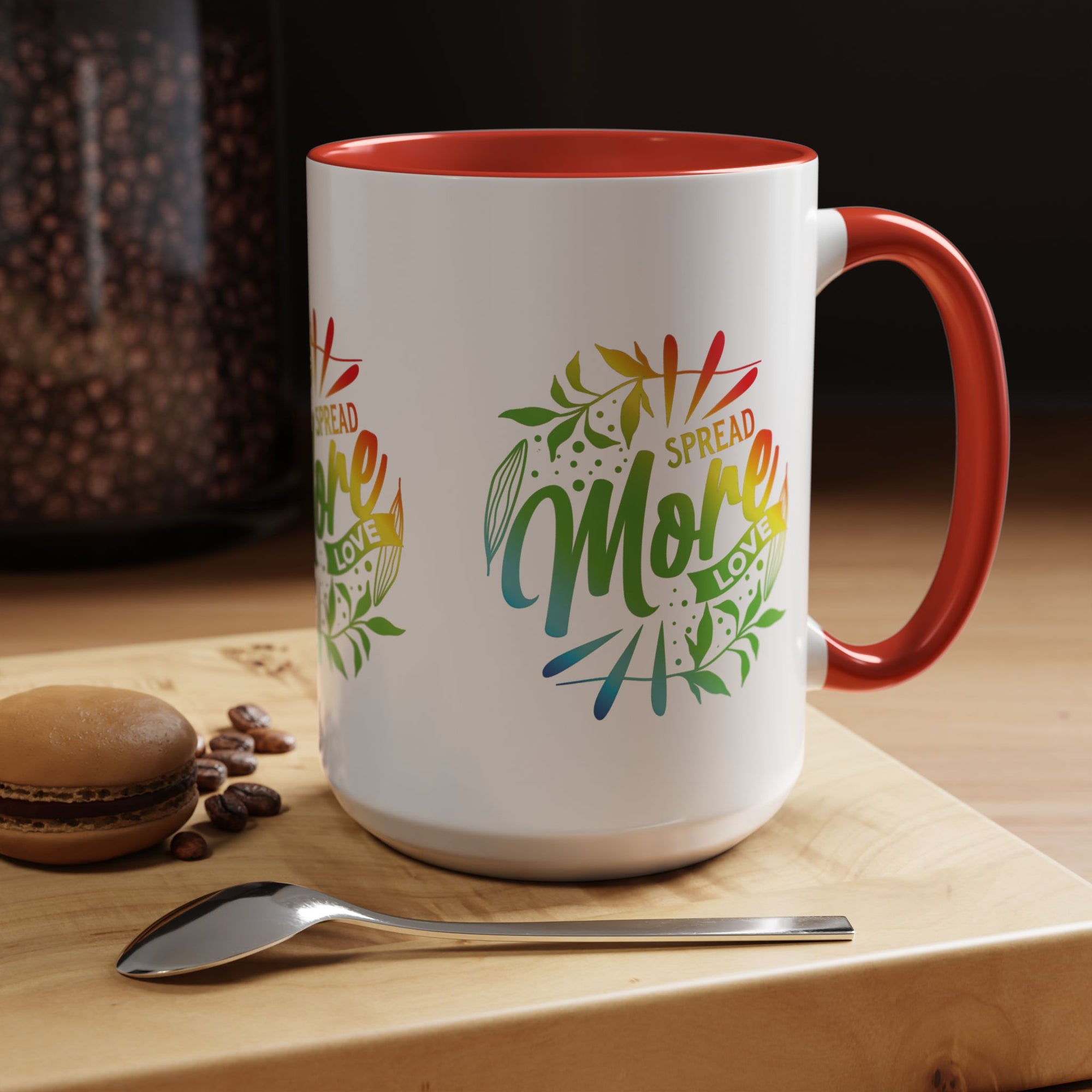 Spread more Love Accent Coffee Mug - Inspirational Design