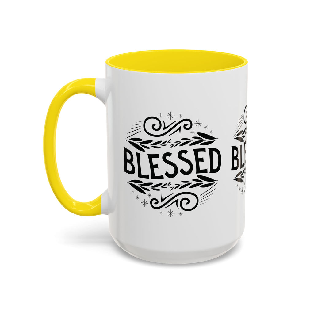 Blessed Accent Coffee Mug - Inspirational Design