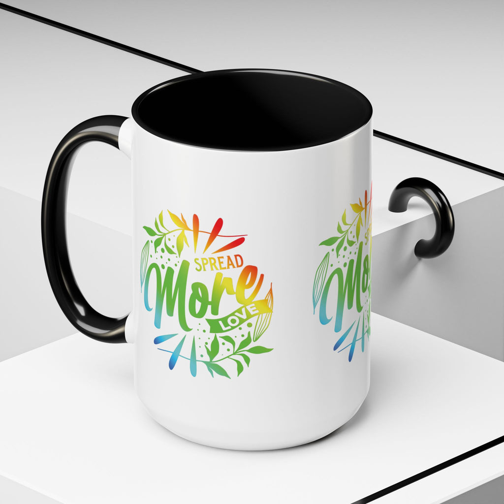 Spread more Love Accent Coffee Mug - Inspirational Design