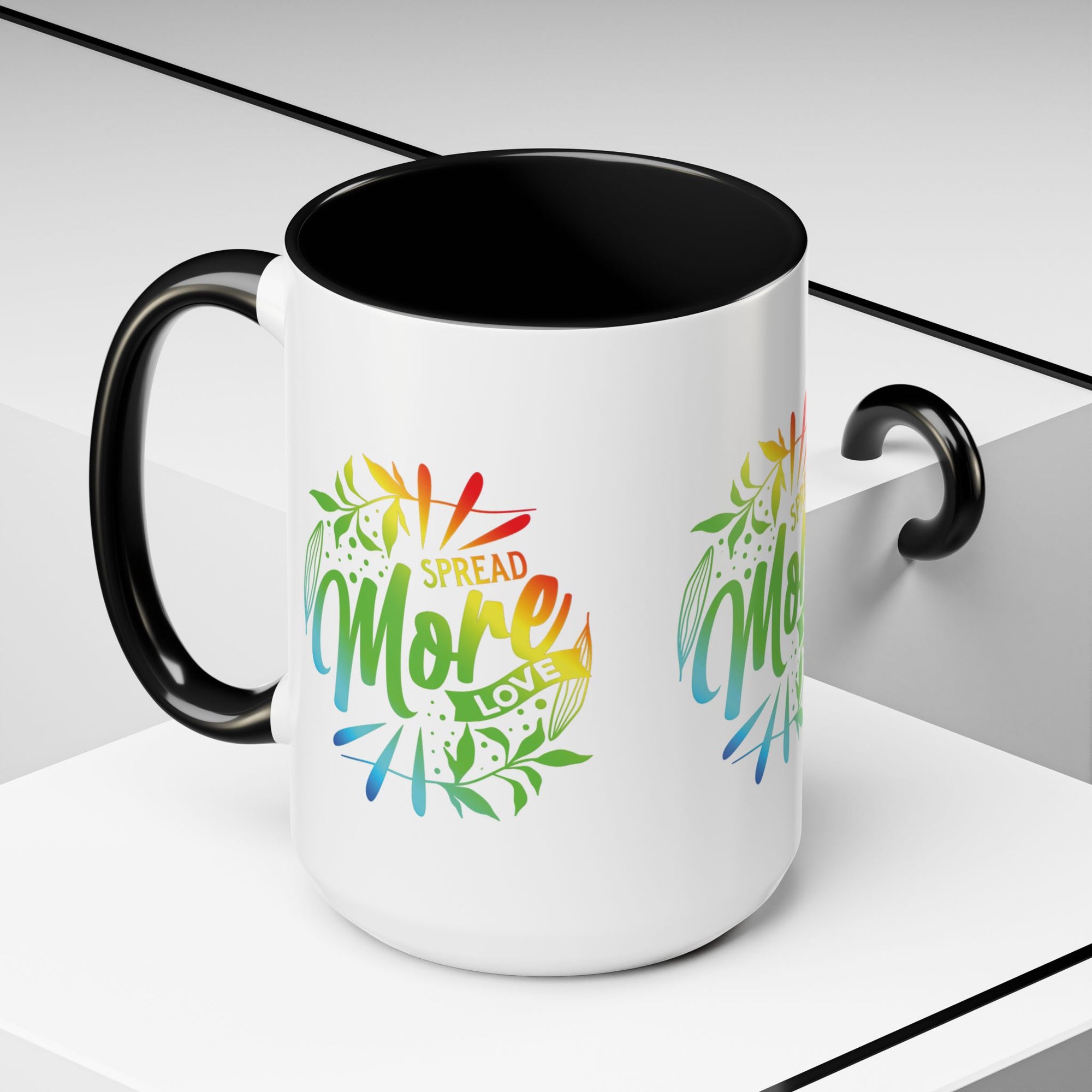 Spread more Love Accent Coffee Mug - Inspirational Design