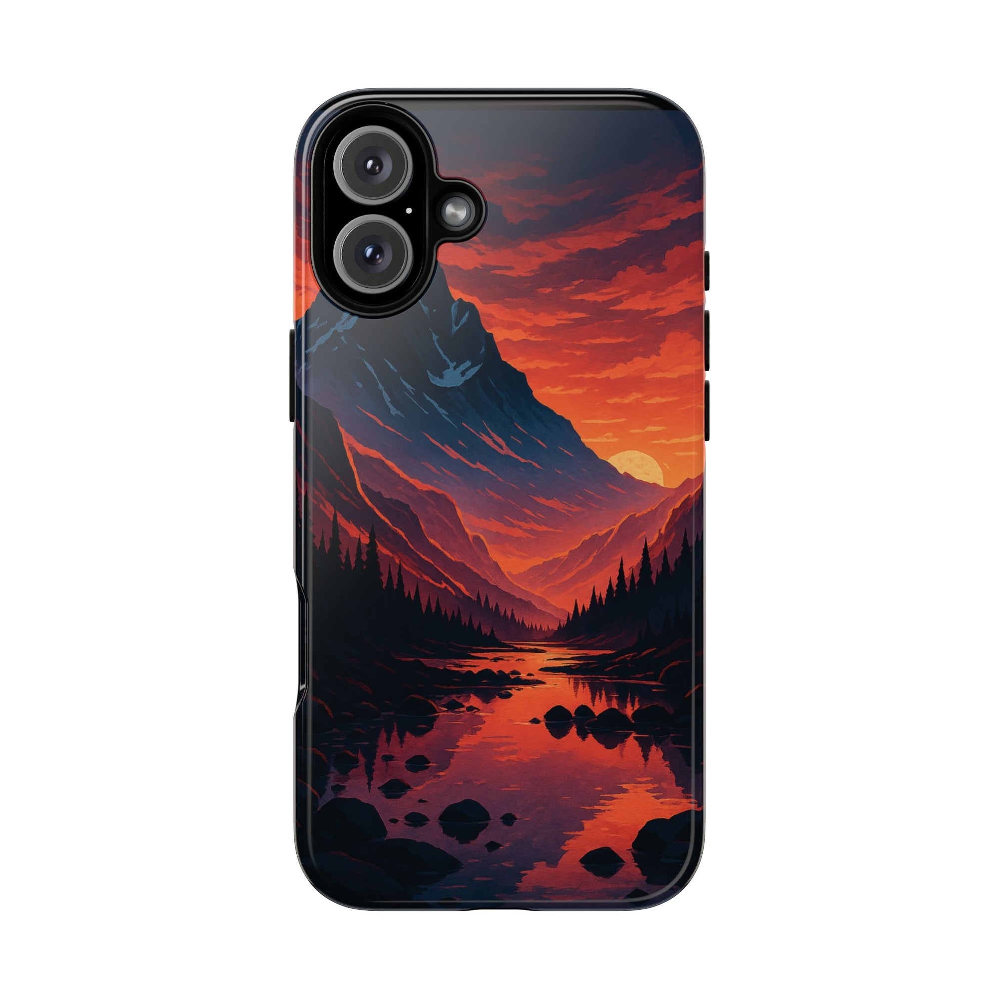 Mountain Sunset Phone Case, Nature Inspired Case, Tough Cases, Gift for Adventurers, Phone Accessories