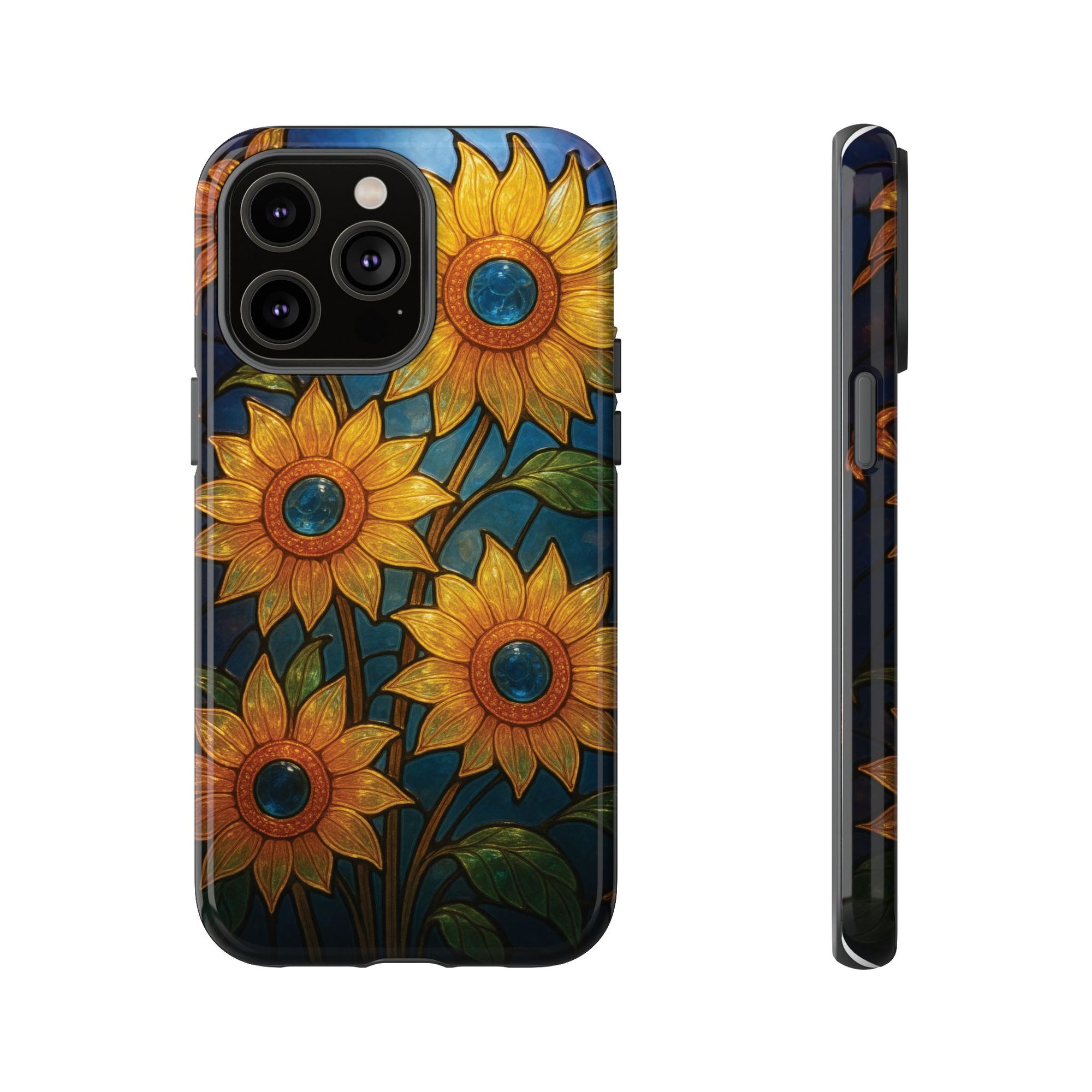 Vibrant Floral Phone Case, Sunflower Design, Tough & Durable Case, Nature Lover Gift, Protective Phone Cover, Spring Aesthetic