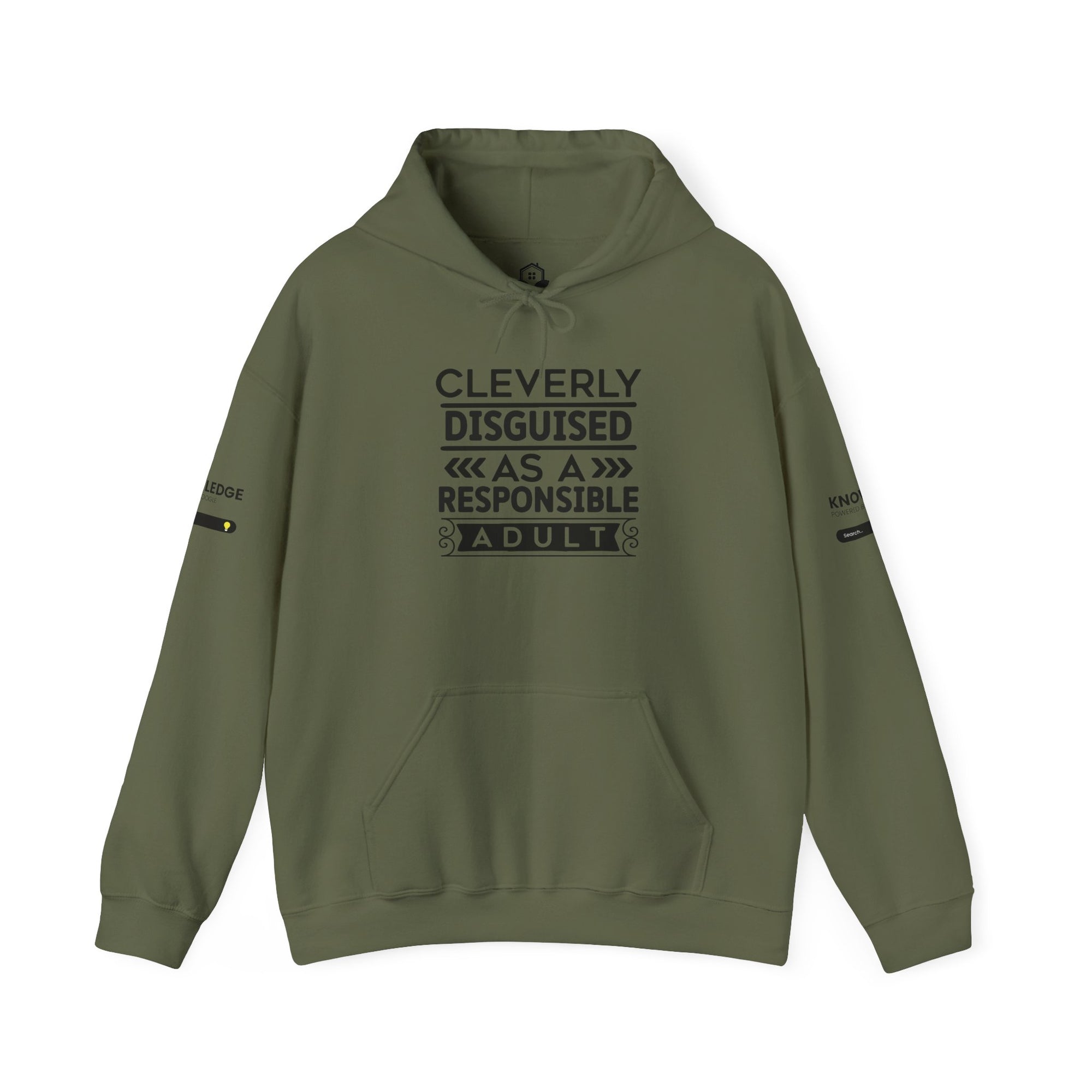 Cleverly Disguised Adult Hoodie - Unisex Heavy Blend Sweatshirt