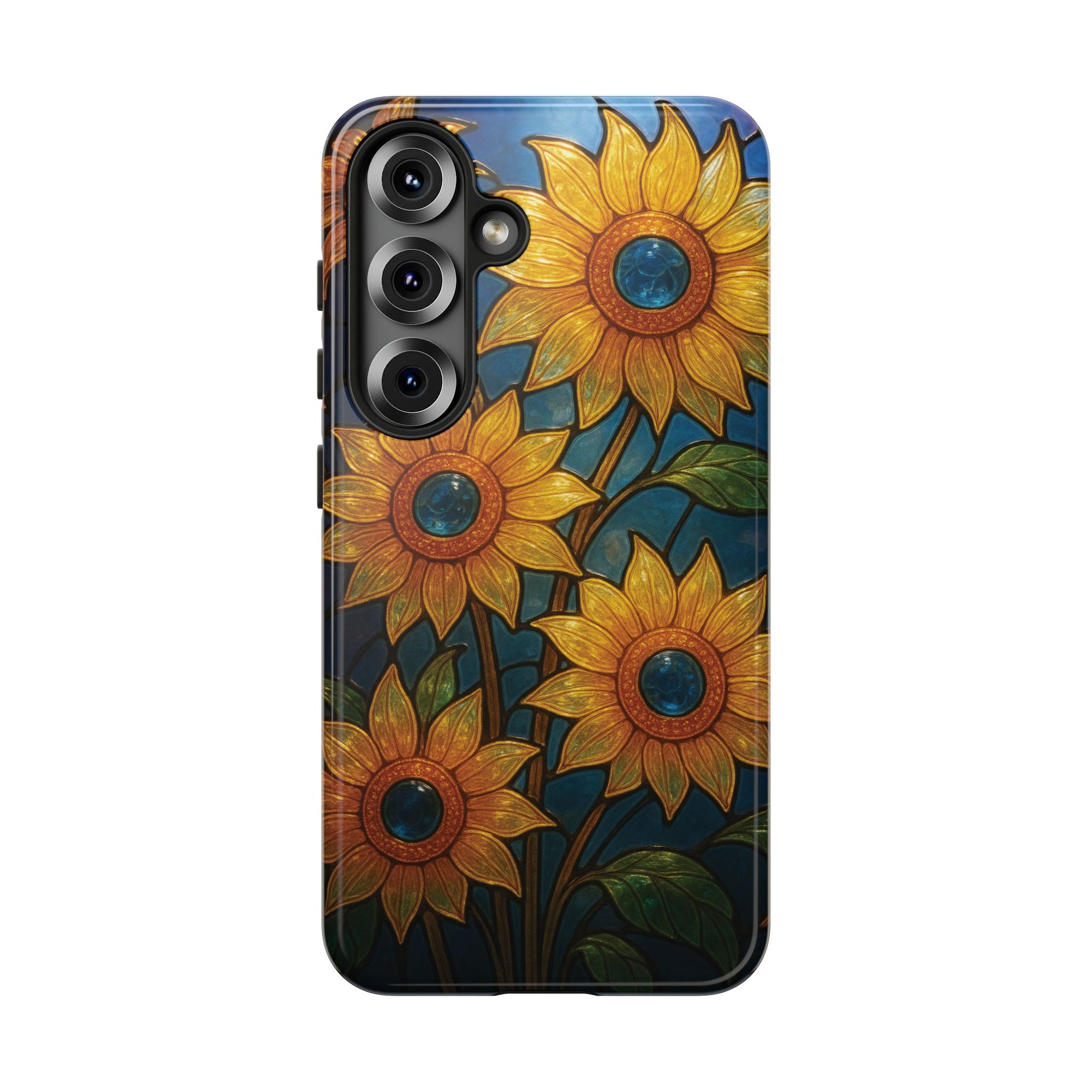 Vibrant Floral Phone Case, Sunflower Design, Tough & Durable Case, Nature Lover Gift, Protective Phone Cover, Spring Aesthetic