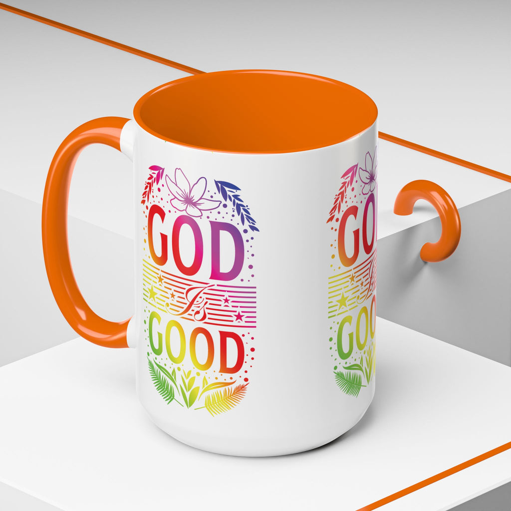God is Good Accent Coffee Mug - Inspirational Design