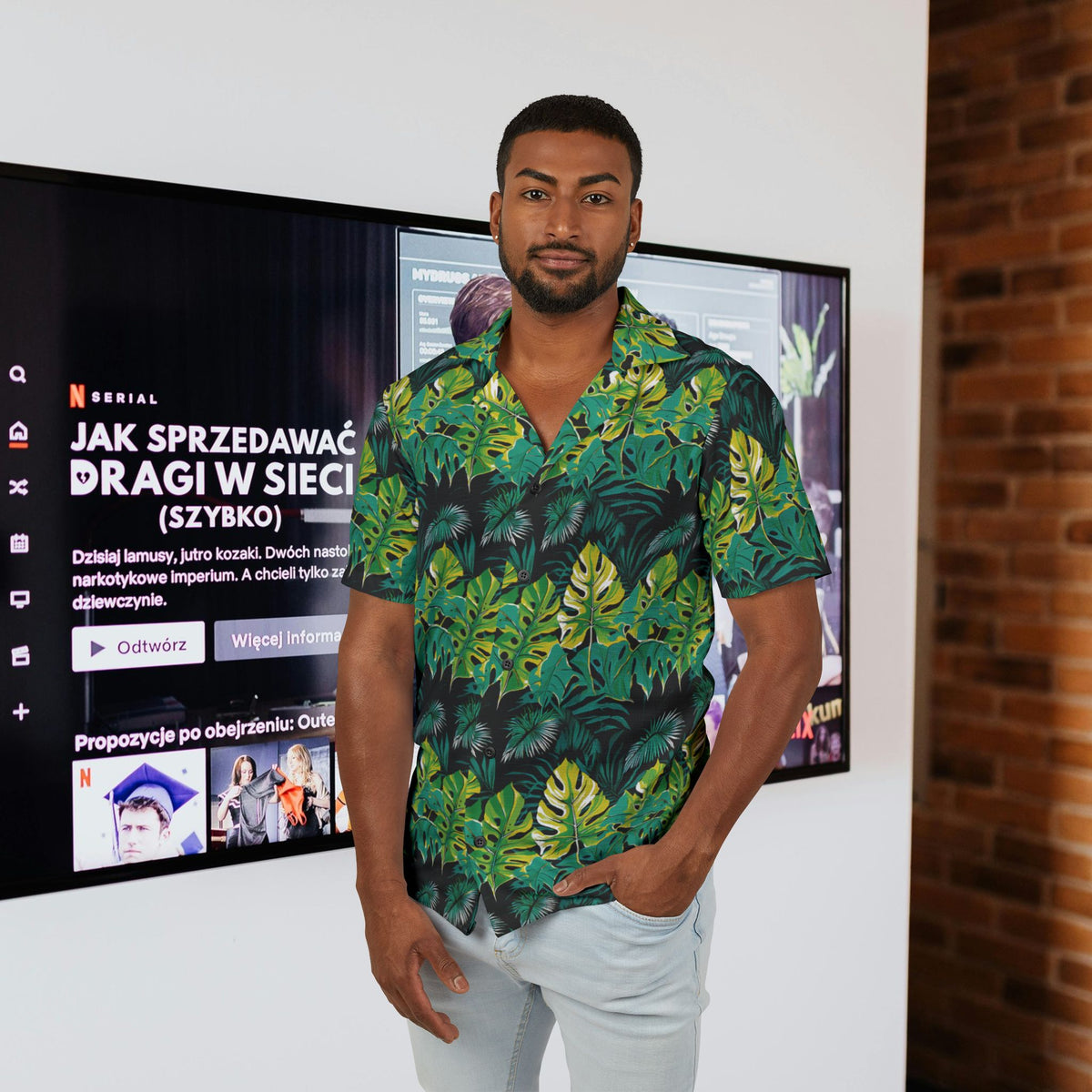 Men's Hawaiian Camp Shirt (AOP)