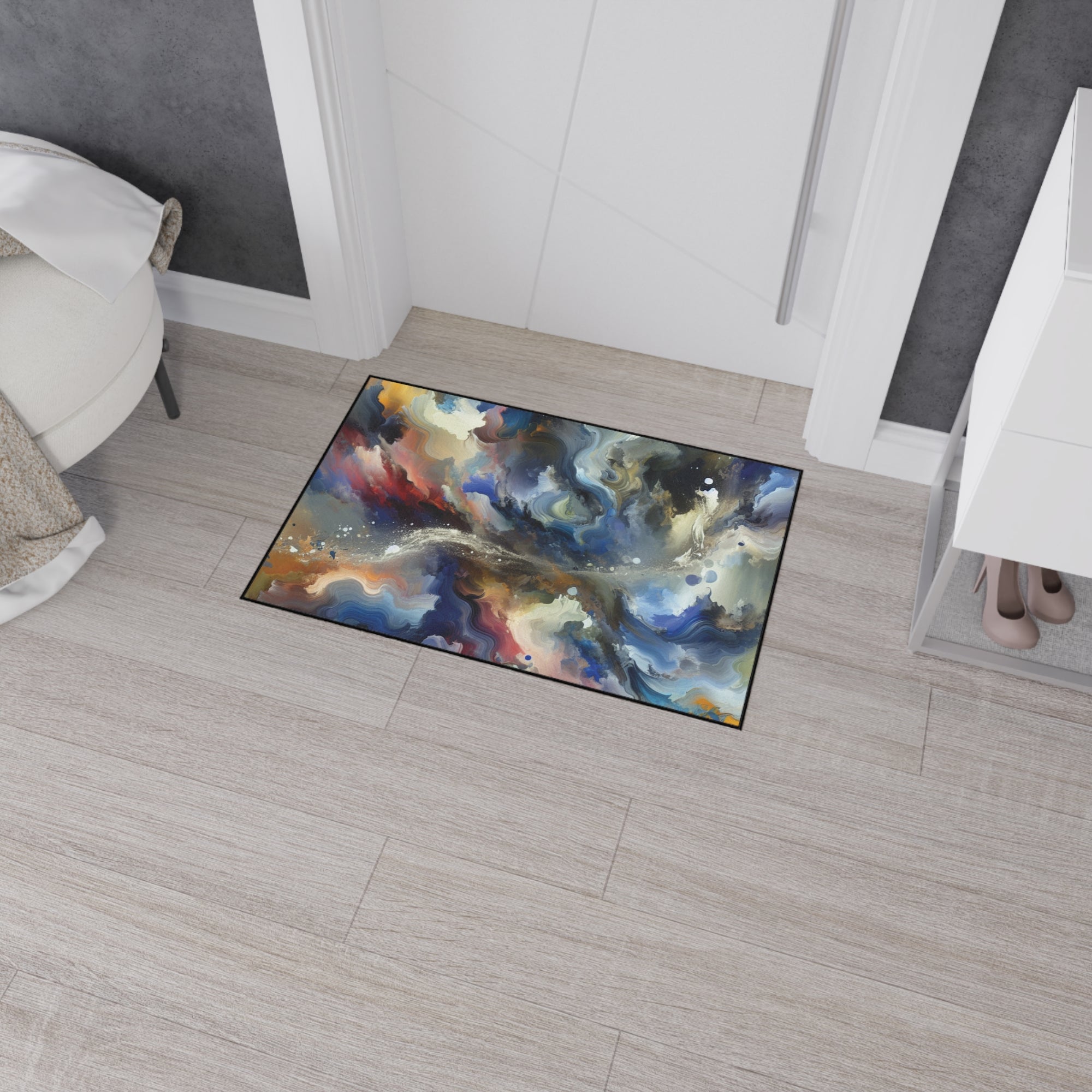 Abstract Art Heavy Duty Floor Mat - Stylish Non-Slip Area Rug for Home Decor