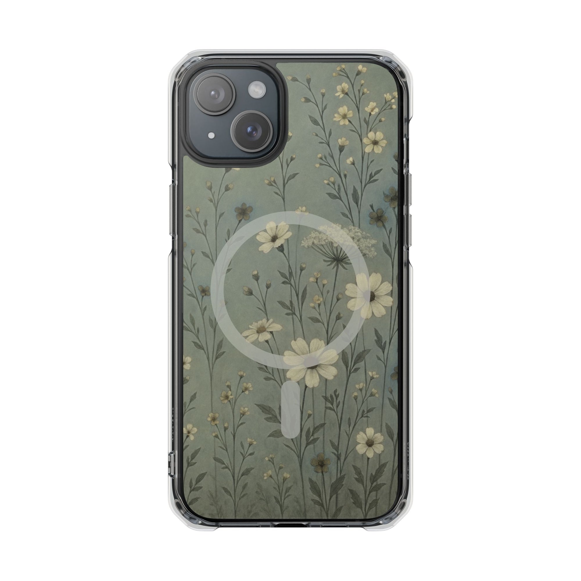 Floral Magnetic Clear Impact Cases, Phone Protection, Floral Design, Nature Lover Gift, Stylish Tech Accessories, Everyday Use