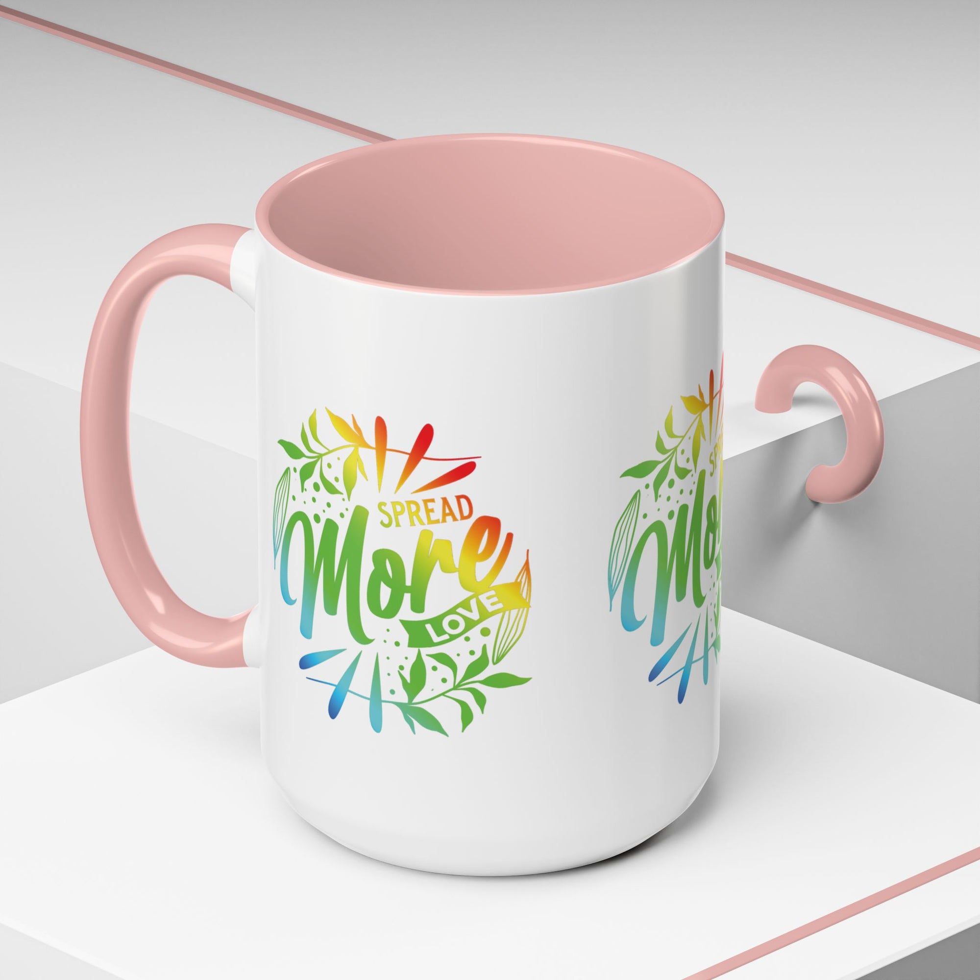 Spread more Love Accent Coffee Mug - Inspirational Design