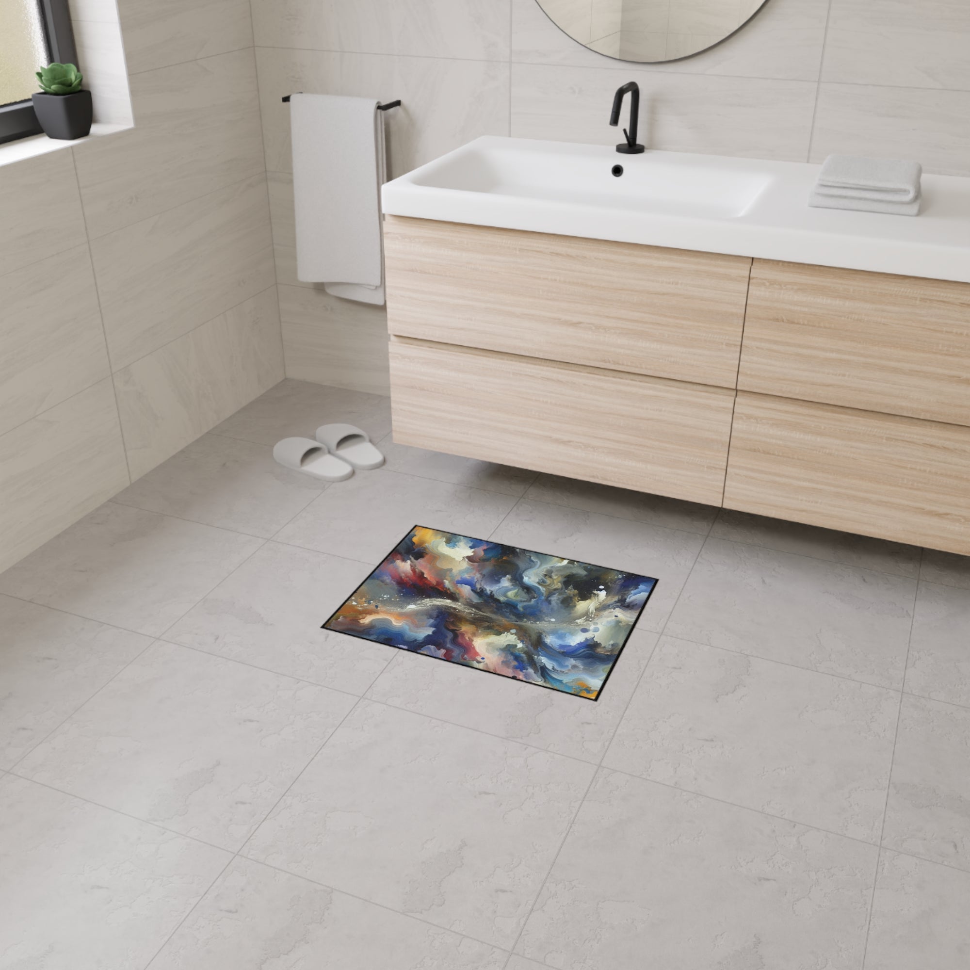 Abstract Art Heavy Duty Floor Mat - Stylish Non-Slip Area Rug for Home Decor