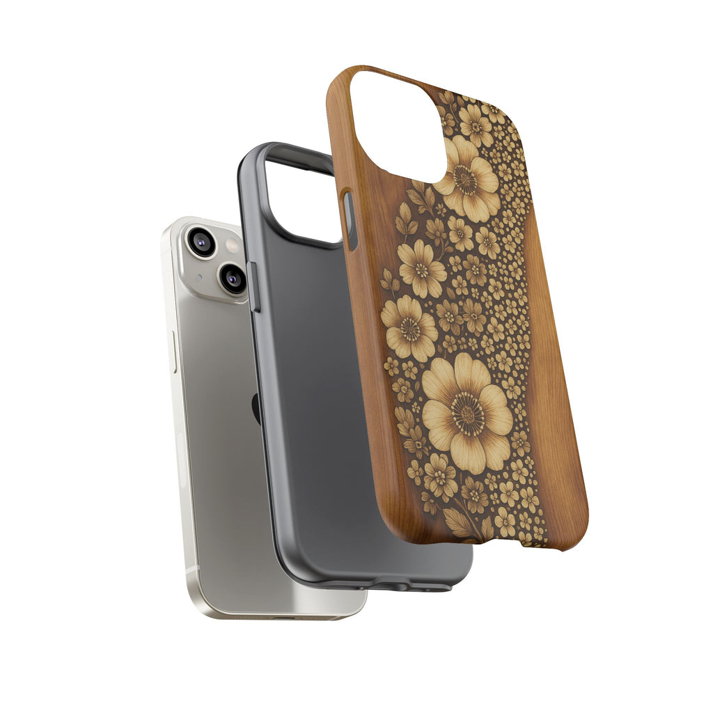 Floral Phone Case - Tough Cases, Protective Cover, Floral Design, Nature Lover Gift, Phone Accessory, Trendy Gadget