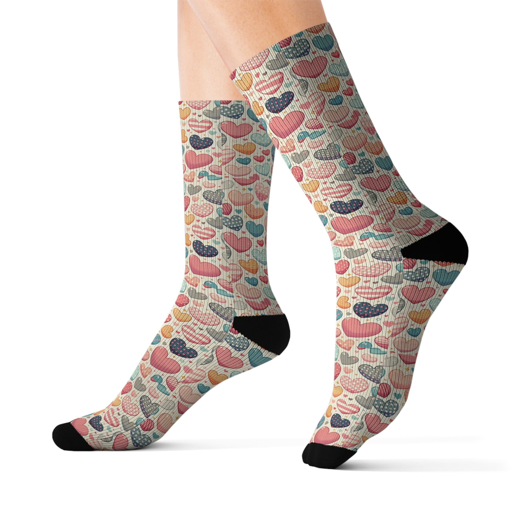 Cute Hearts - Sublimation Socks