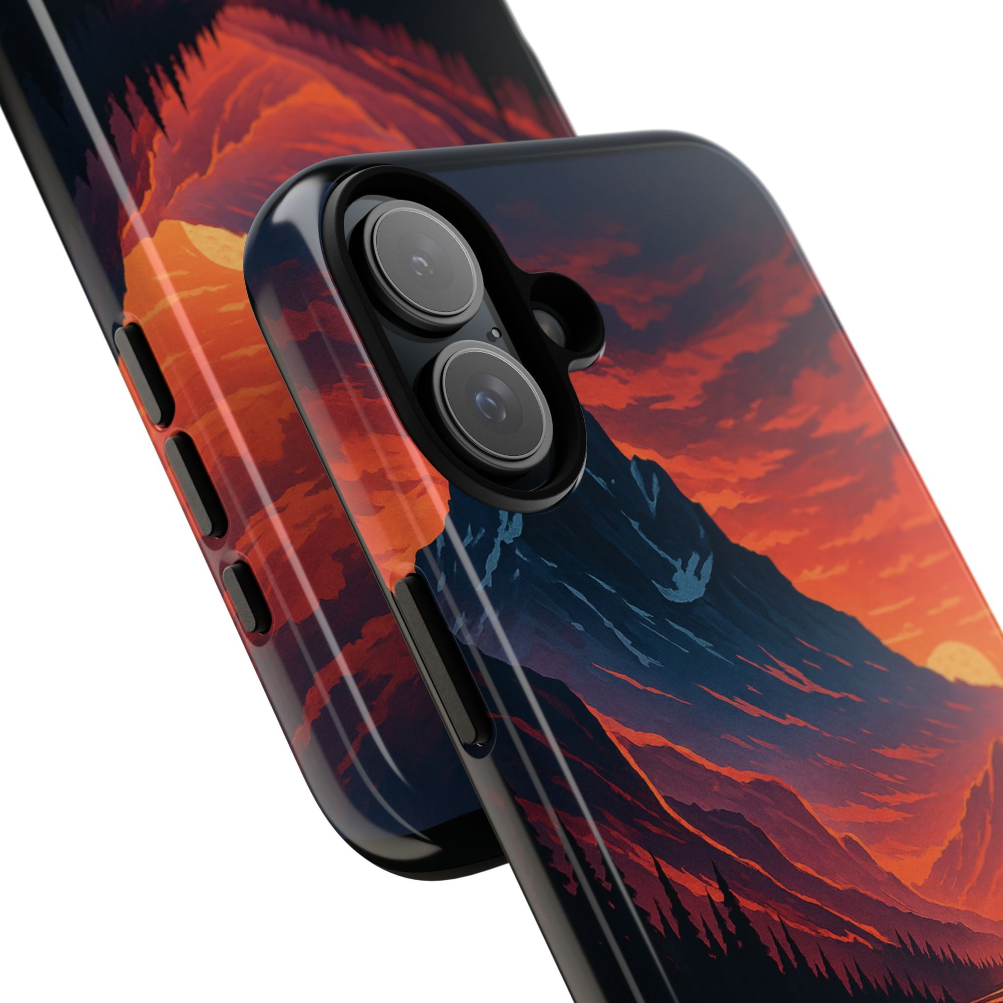 Mountain Sunset Phone Case, Nature Inspired Case, Tough Cases, Gift for Adventurers, Phone Accessories