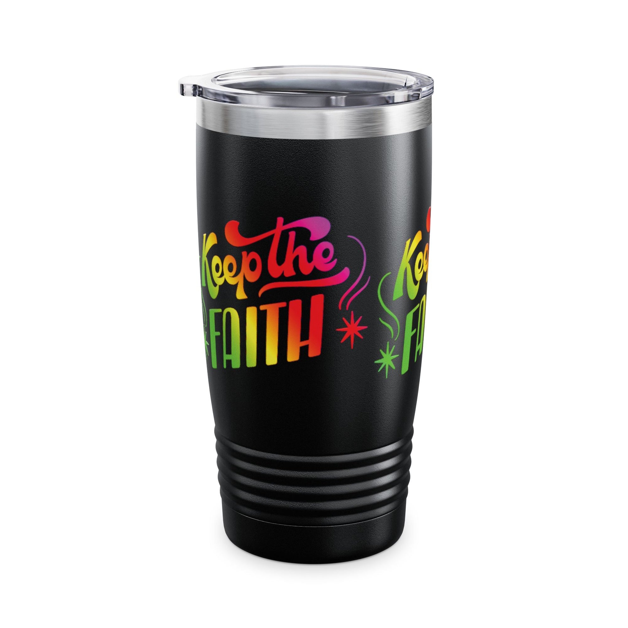 Keep the Faith Ringneck Tumbler - 20oz Inspirational Travel Mug