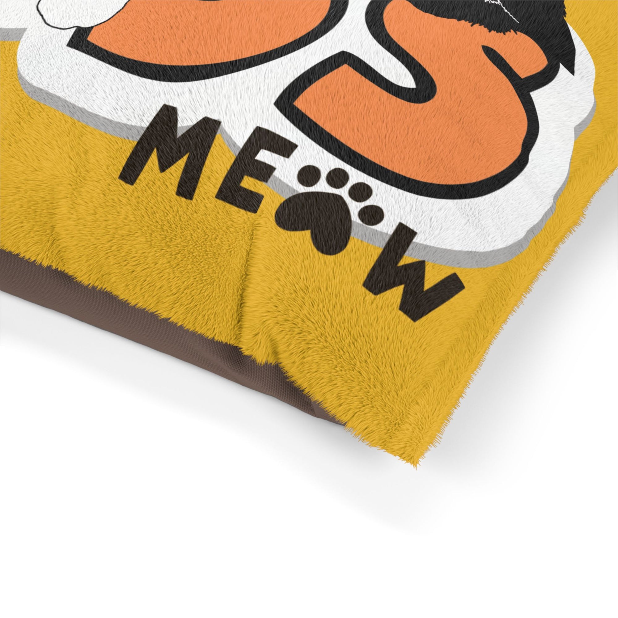 Boss Meow Pet Bed (Yellow) - Fun and Cozy Space for Your Furry Leader
