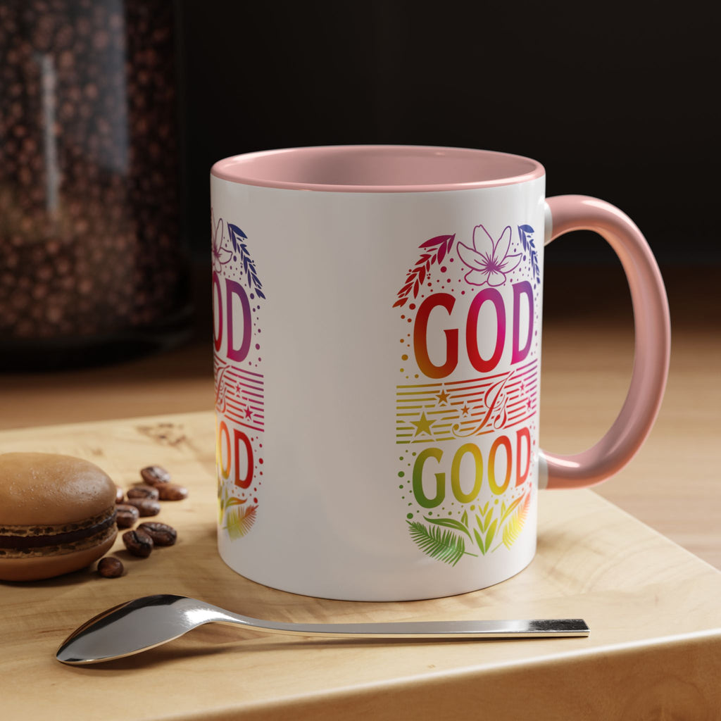 God is Good Accent Coffee Mug - Inspirational Design