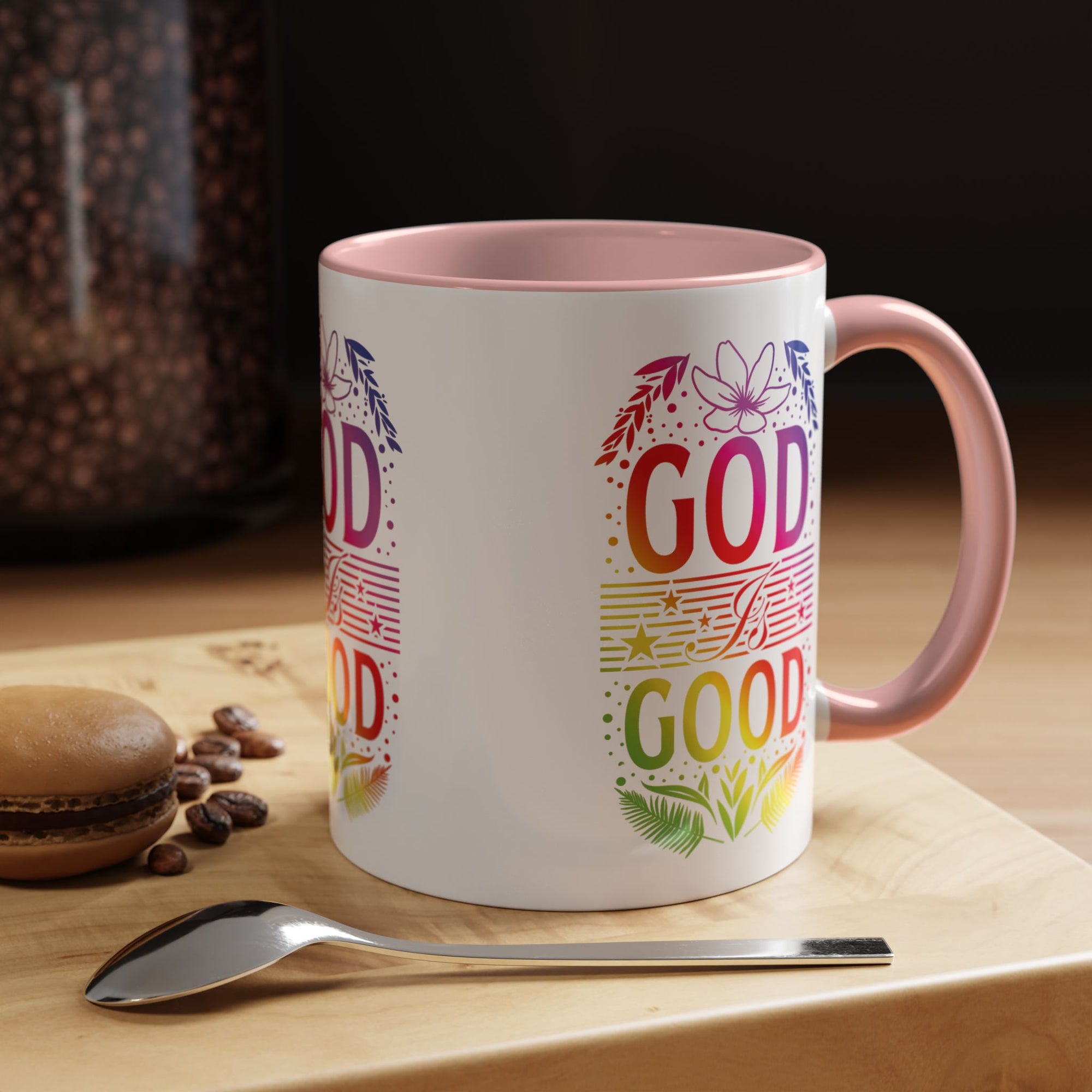 God is Good Accent Coffee Mug - Inspirational Design