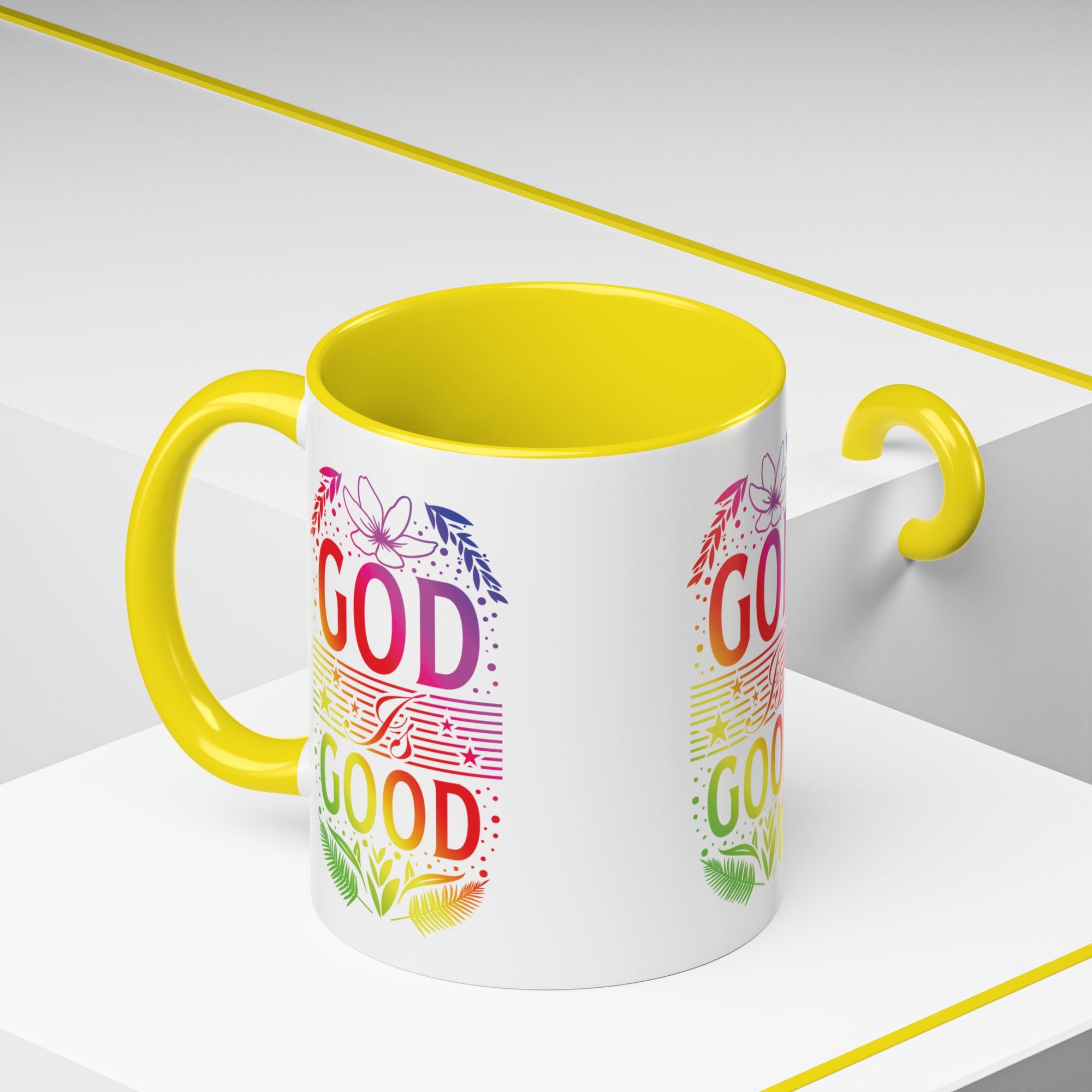 God is Good Accent Coffee Mug - Inspirational Design