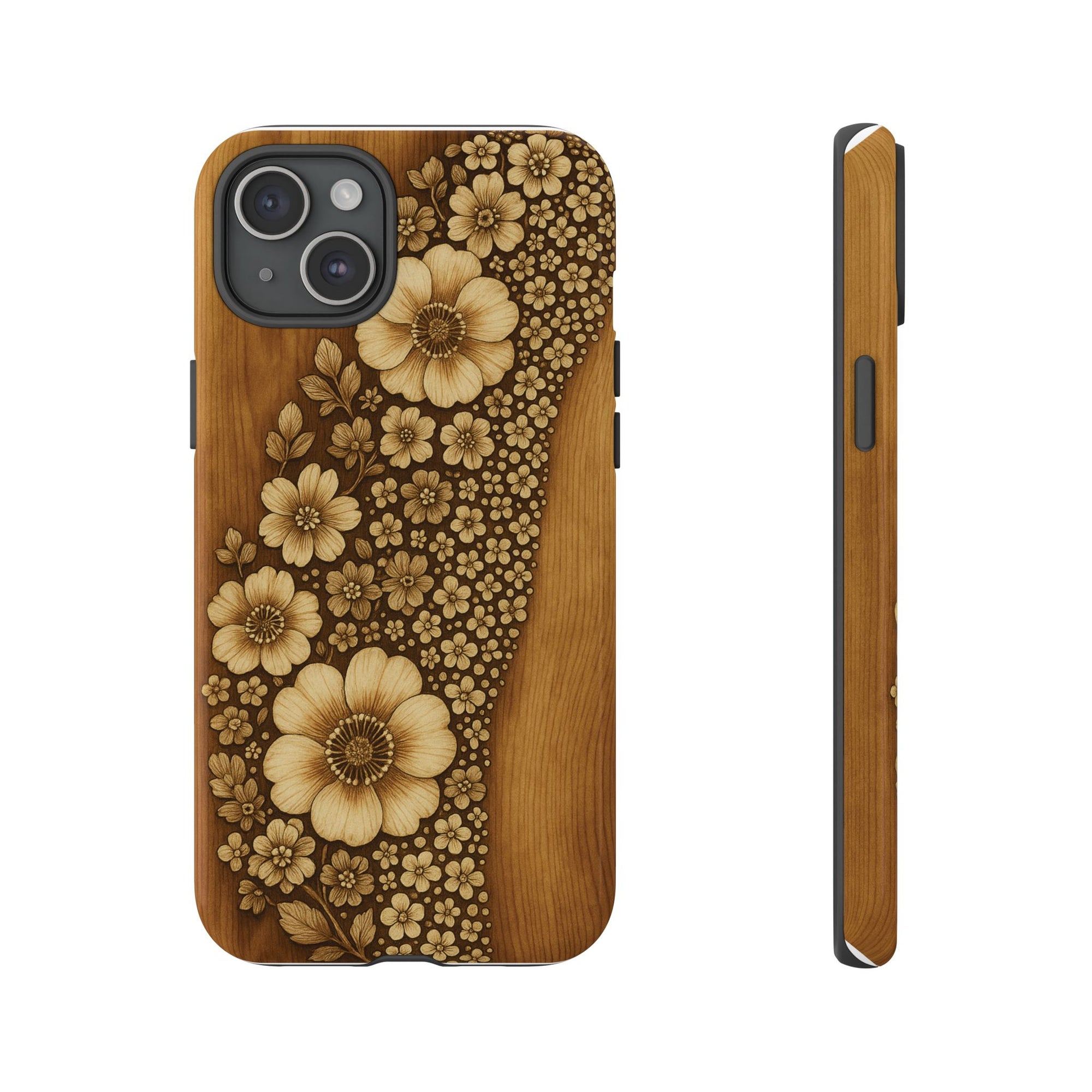 Floral Phone Case - Tough Cases, Protective Cover, Floral Design, Nature Lover Gift, Phone Accessory, Trendy Gadget