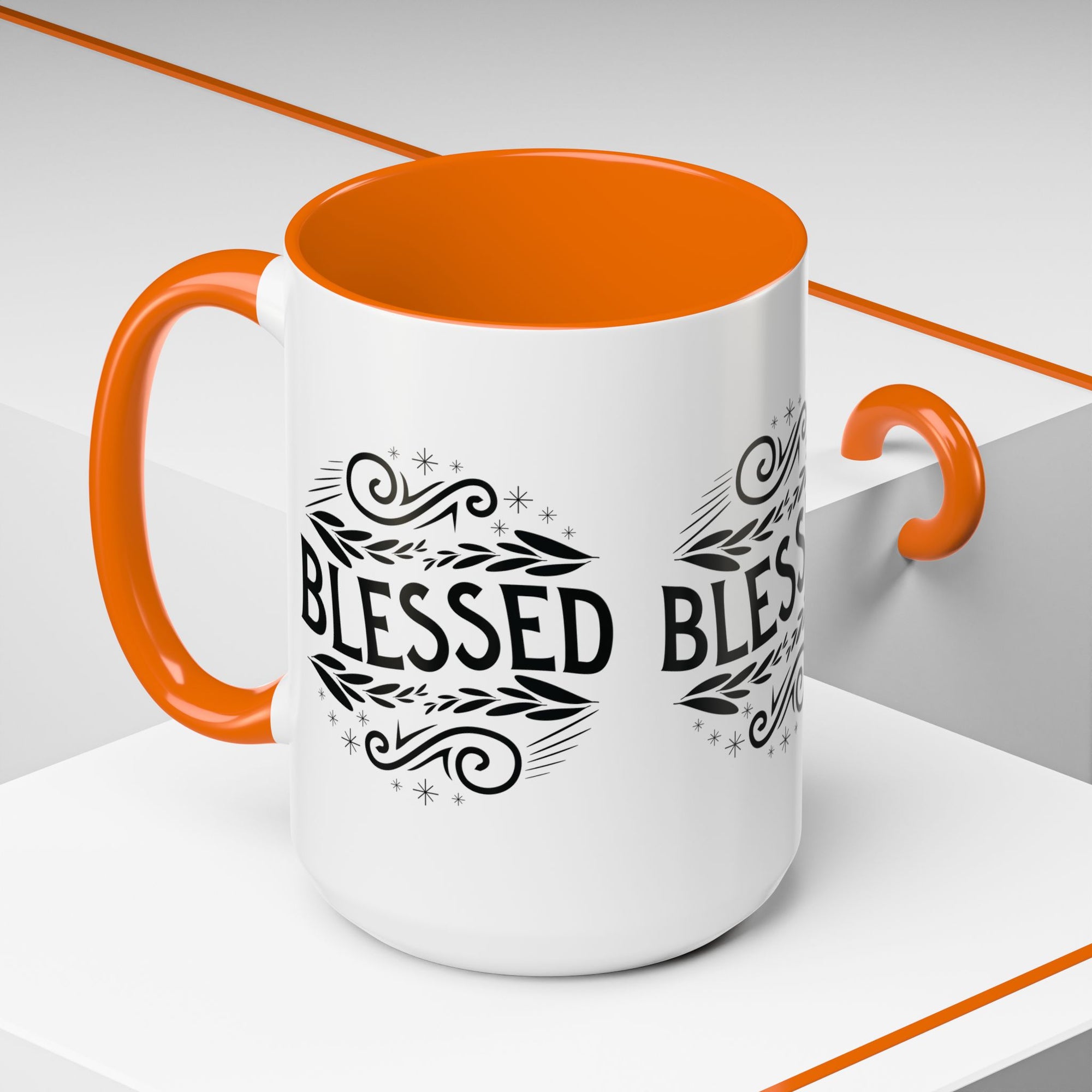Blessed Accent Coffee Mug - Inspirational Design
