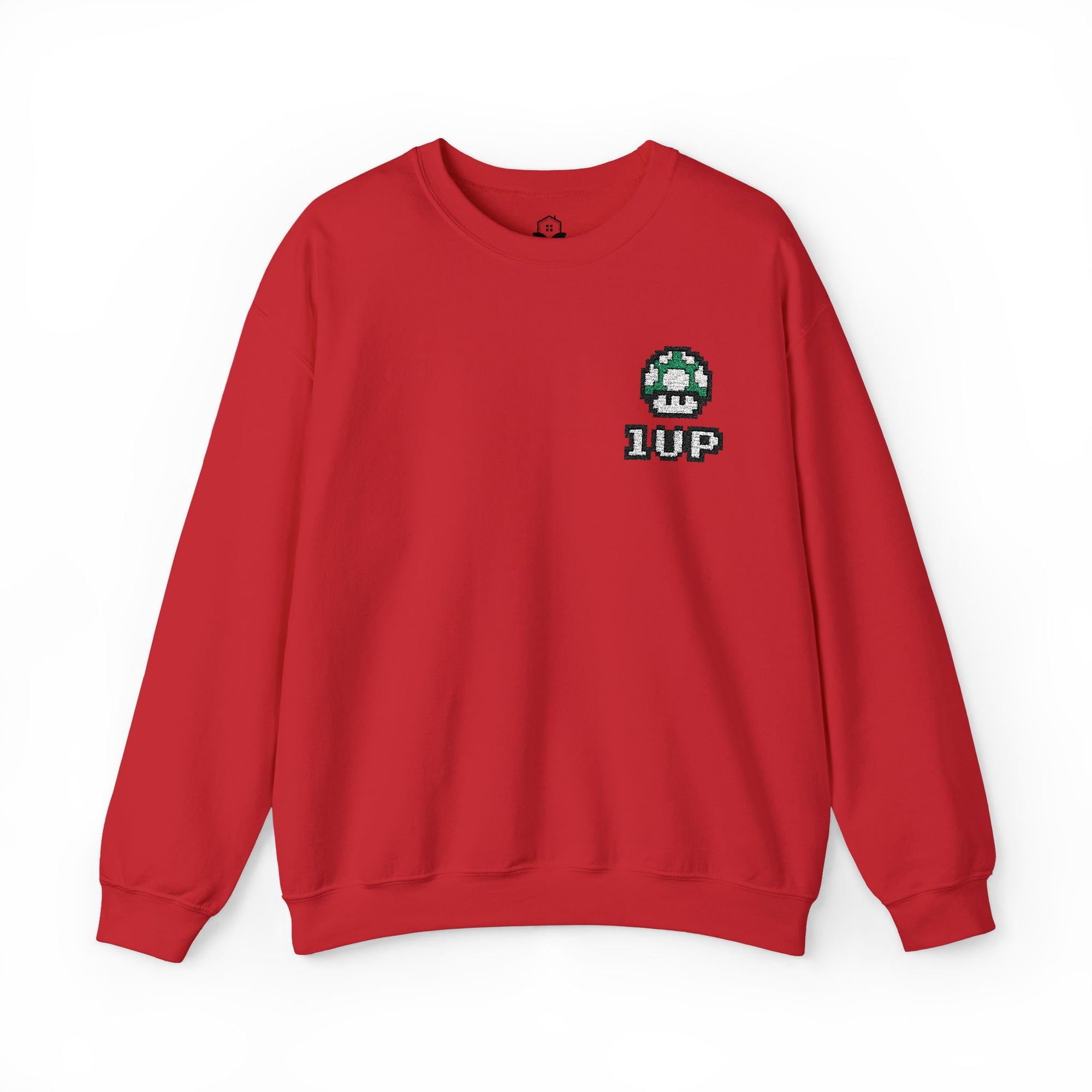 1UP Mushroom - Unisex Heavy Blend™ Crewneck Sweatshirt