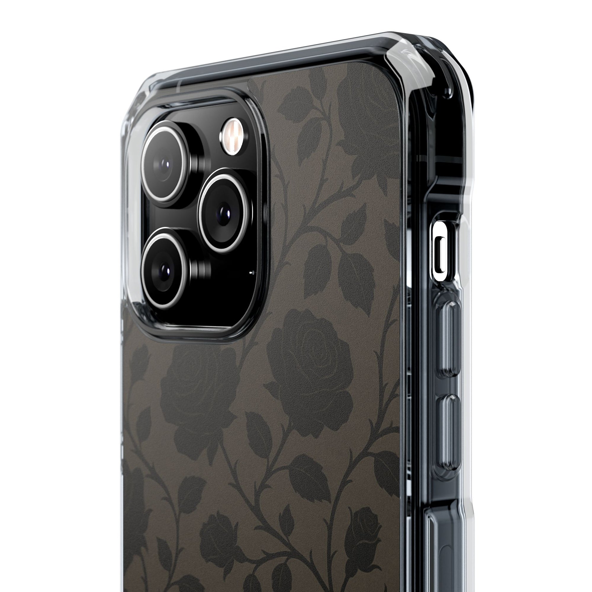 Floral Phone Case - Elegant Rose Design, Magnetic Clear Impact Case for iPhone, Stylish Phone Cover, Gifts for Her, Floral Lover