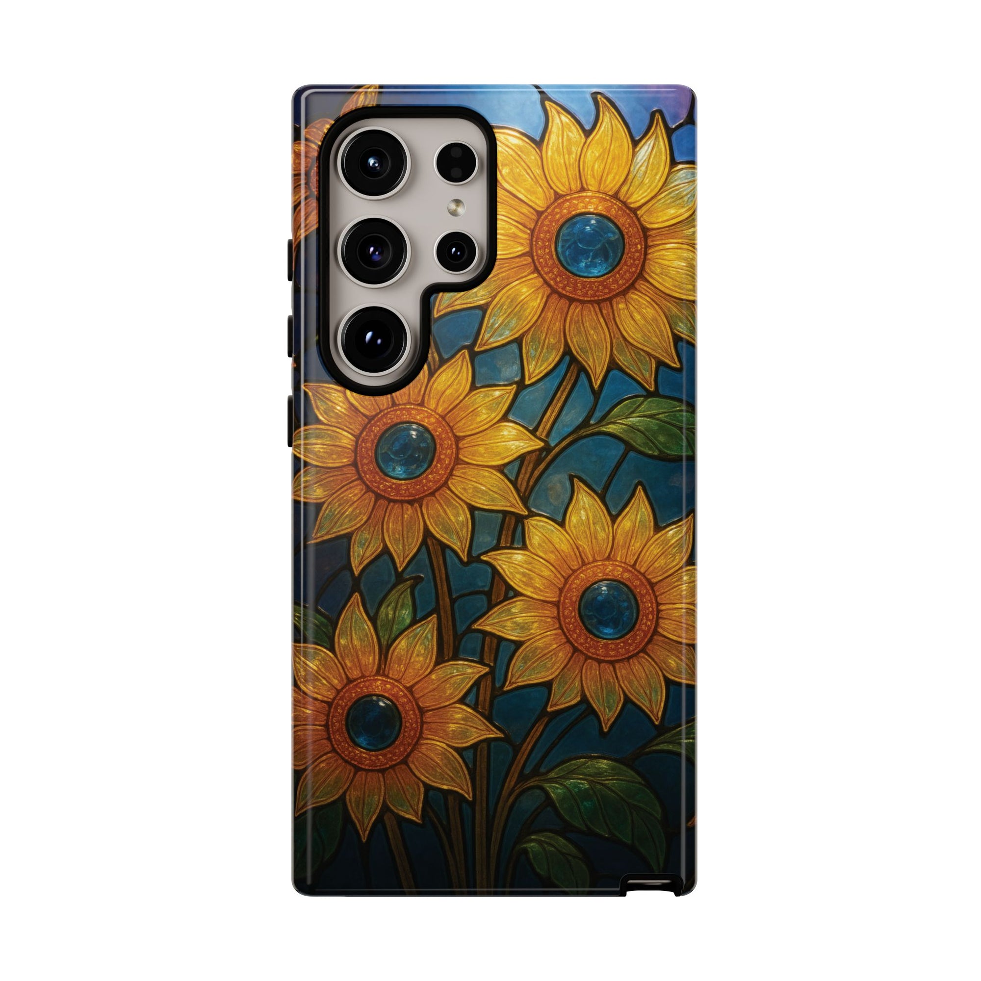Vibrant Floral Phone Case, Sunflower Design, Tough & Durable Case, Nature Lover Gift, Protective Phone Cover, Spring Aesthetic