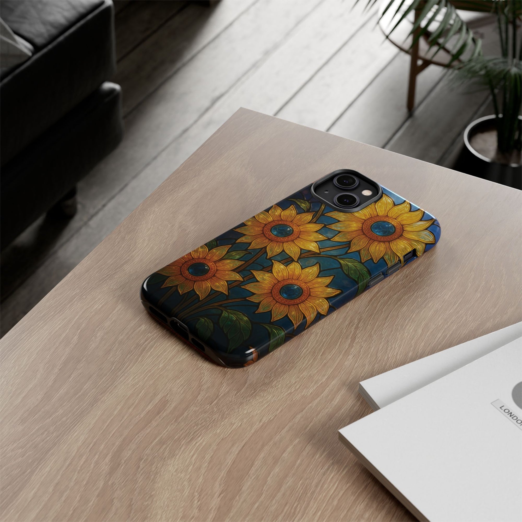 Vibrant Floral Phone Case, Sunflower Design, Tough & Durable Case, Nature Lover Gift, Protective Phone Cover, Spring Aesthetic