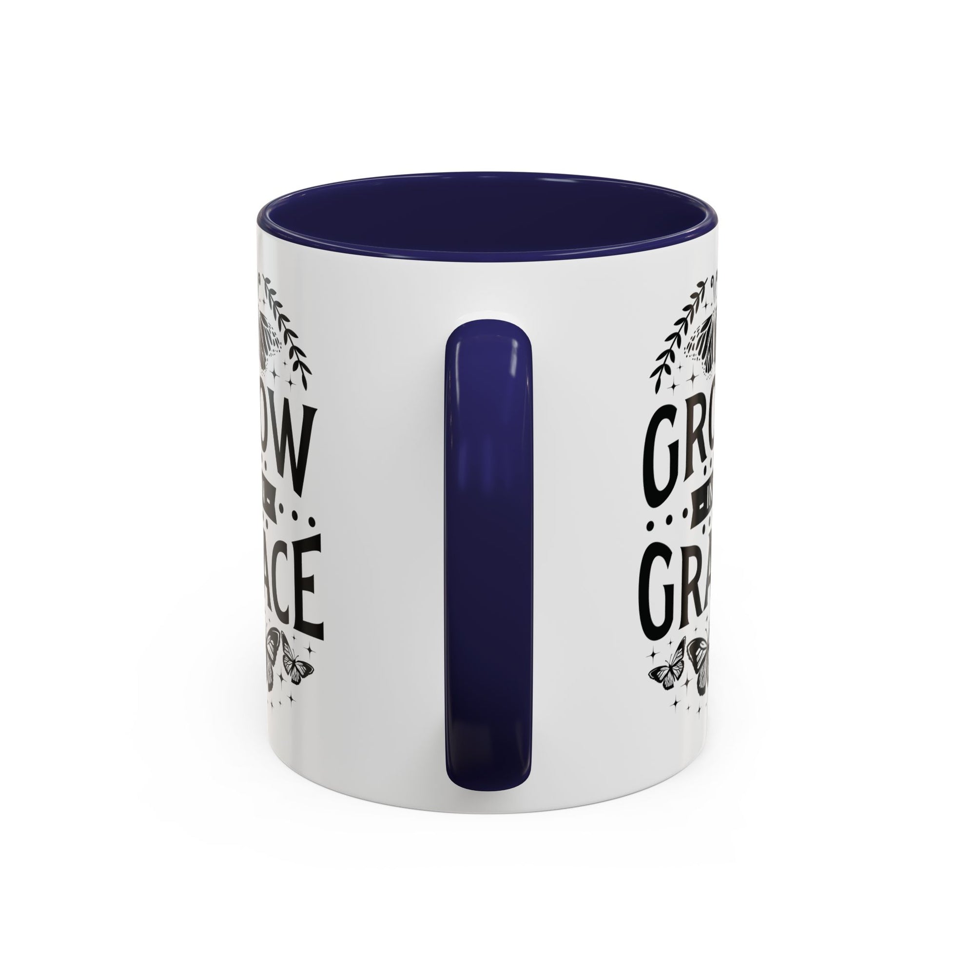 Grow in Grace Accent Coffee Mug - Inspirational Design