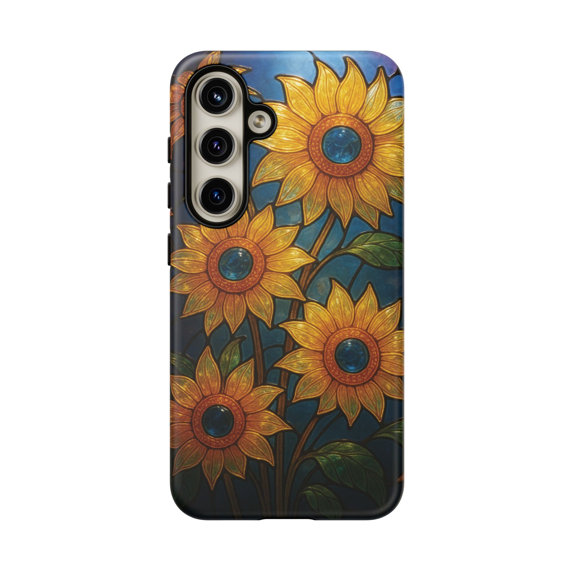 Vibrant Floral Phone Case, Sunflower Design, Tough & Durable Case, Nature Lover Gift, Protective Phone Cover, Spring Aesthetic