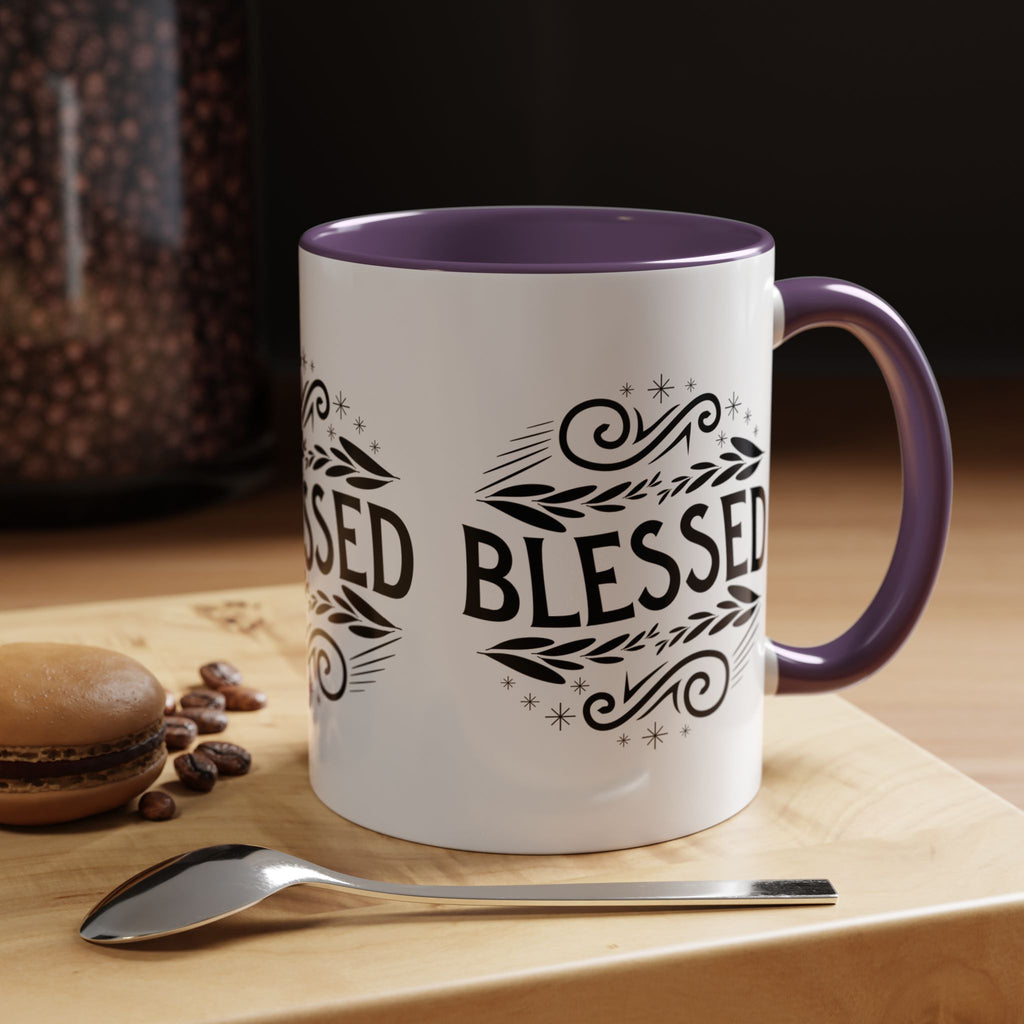 Blessed Accent Coffee Mug - Inspirational Design