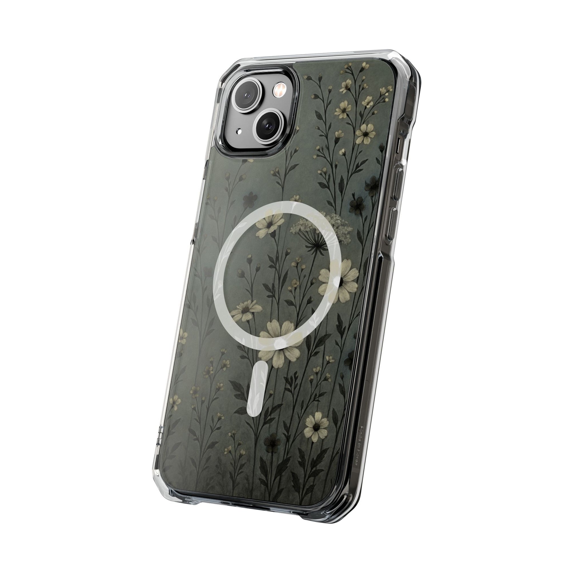Floral Magnetic Clear Impact Cases, Phone Protection, Floral Design, Nature Lover Gift, Stylish Tech Accessories, Everyday Use
