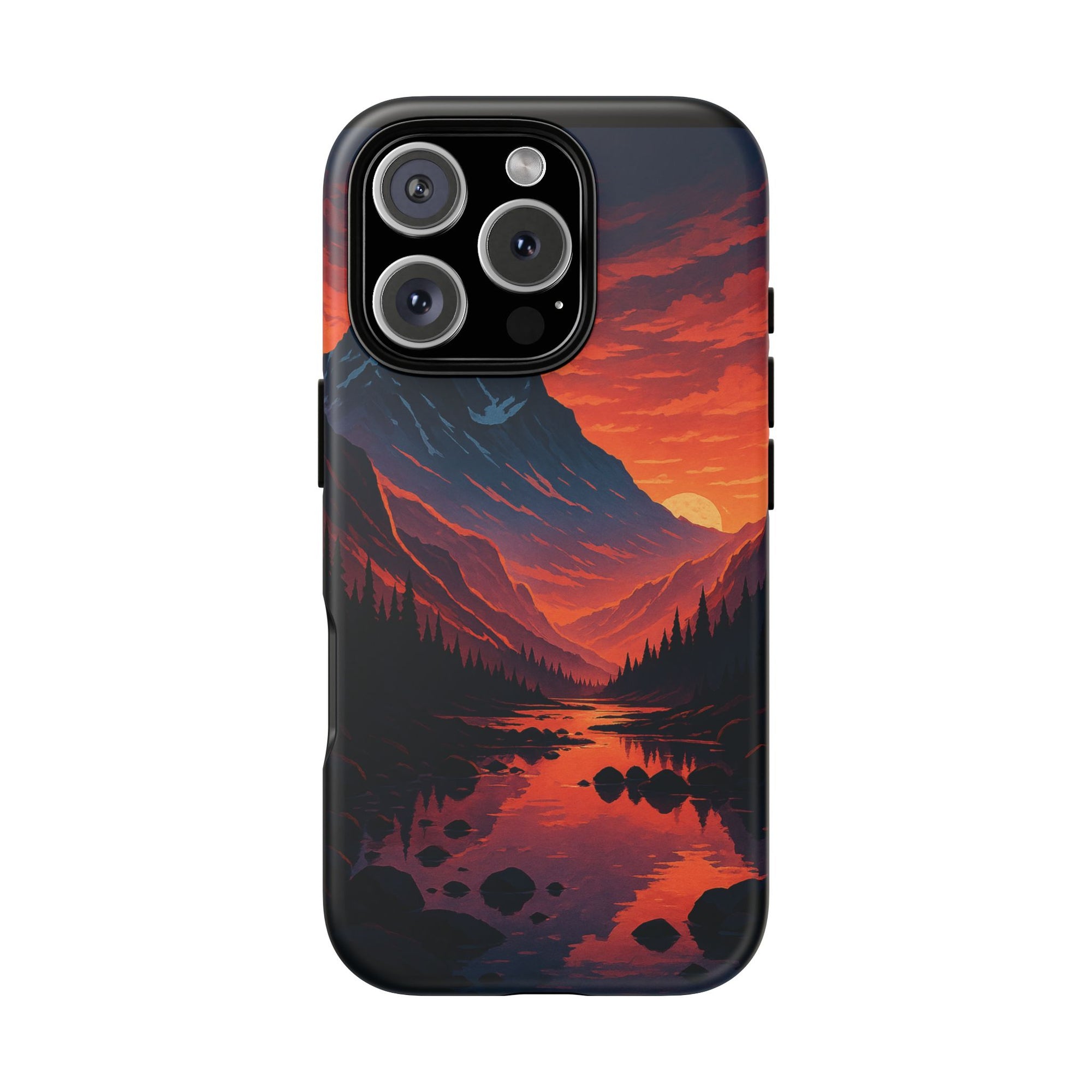 Mountain Sunset Phone Case, Nature Inspired Case, Tough Cases, Gift for Adventurers, Phone Accessories