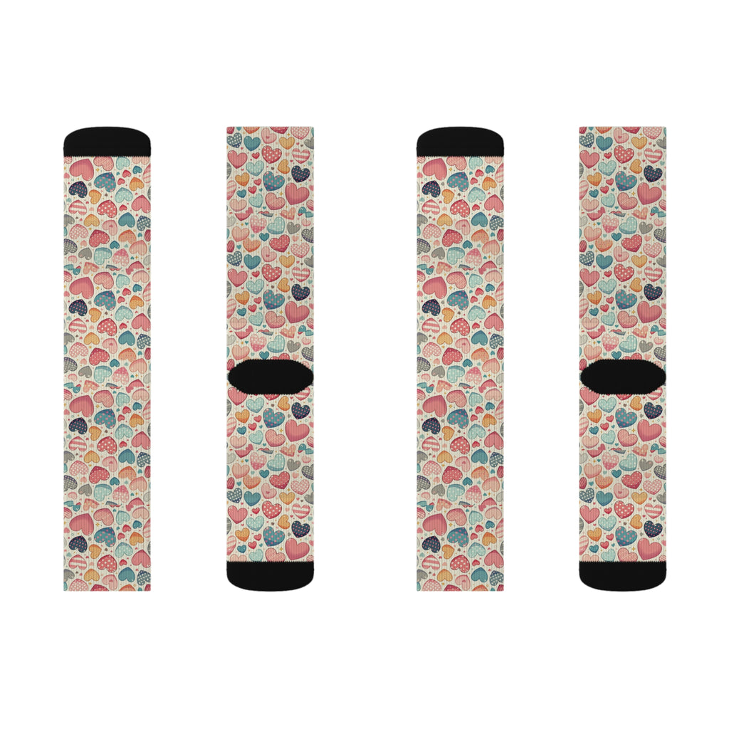Cute Hearts - Sublimation Socks