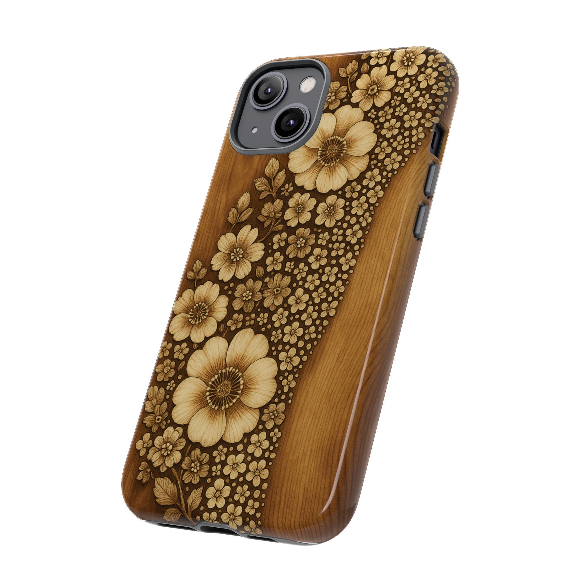 Floral Phone Case - Tough Cases, Protective Cover, Floral Design, Nature Lover Gift, Phone Accessory, Trendy Gadget