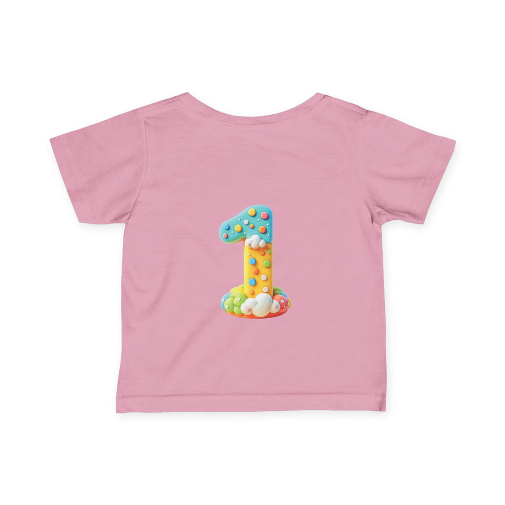 Cute Infant T-Shirt - 'Little Answered Prayer' with Colorful Number 1 Design