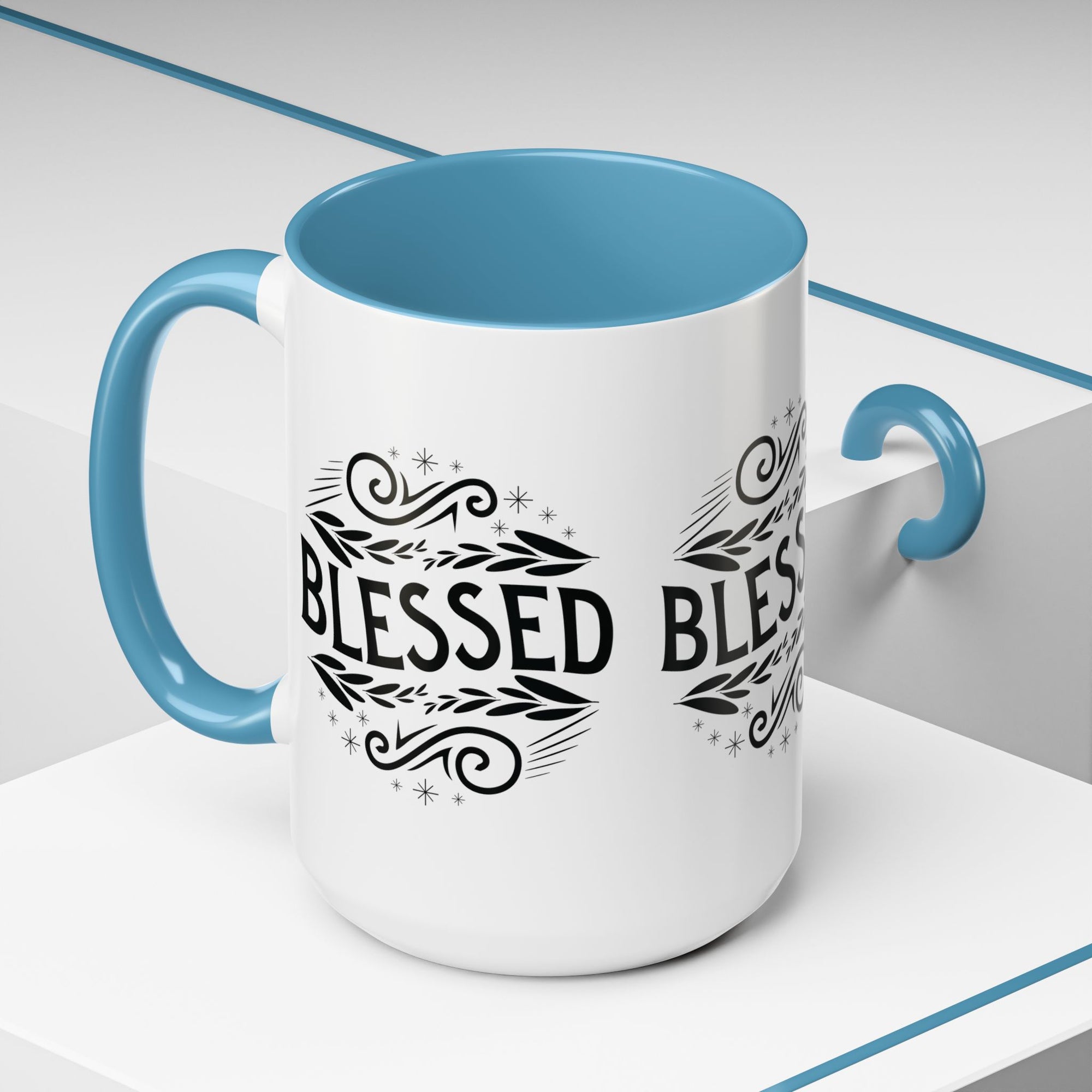 Blessed Accent Coffee Mug - Inspirational Design