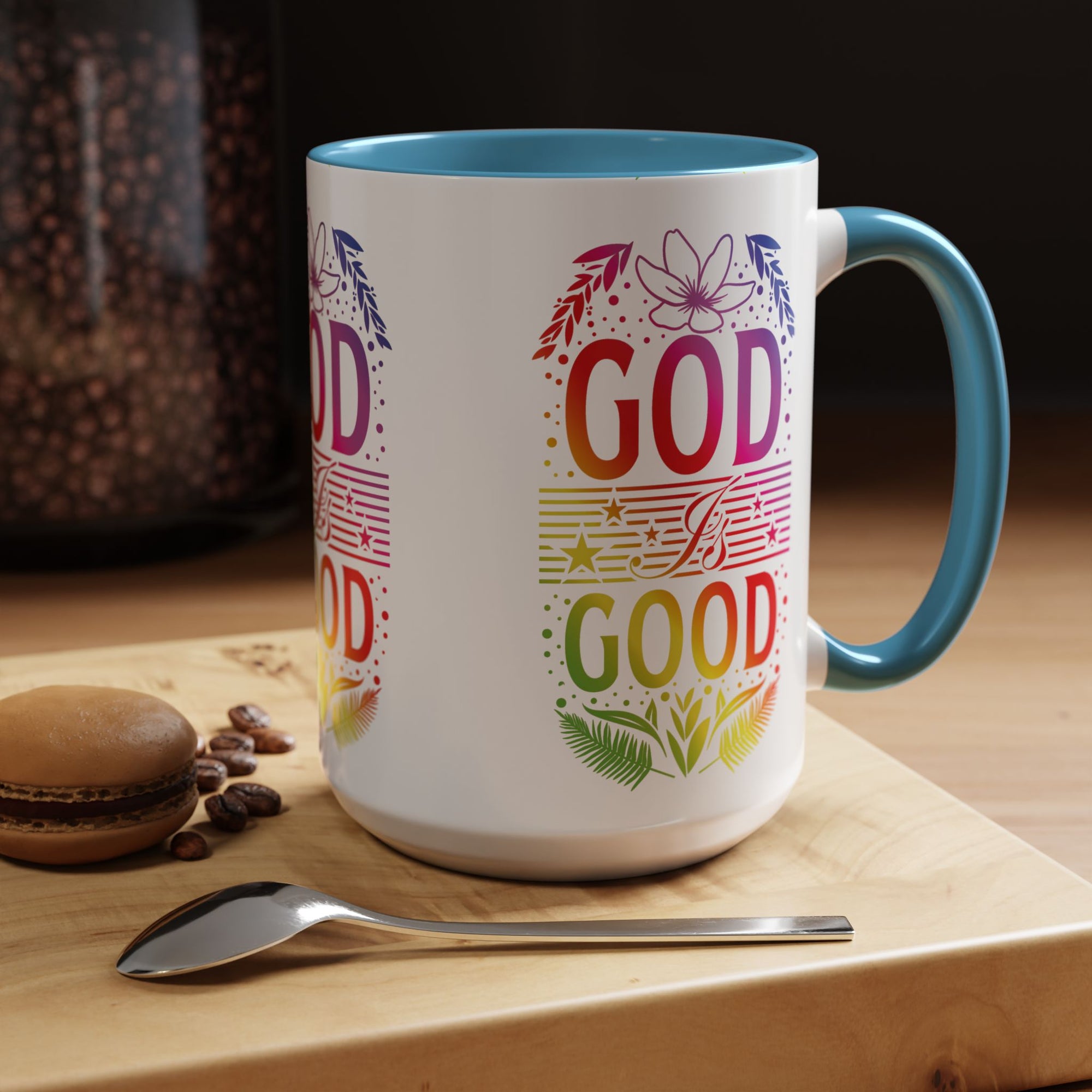 God is Good Accent Coffee Mug - Inspirational Design