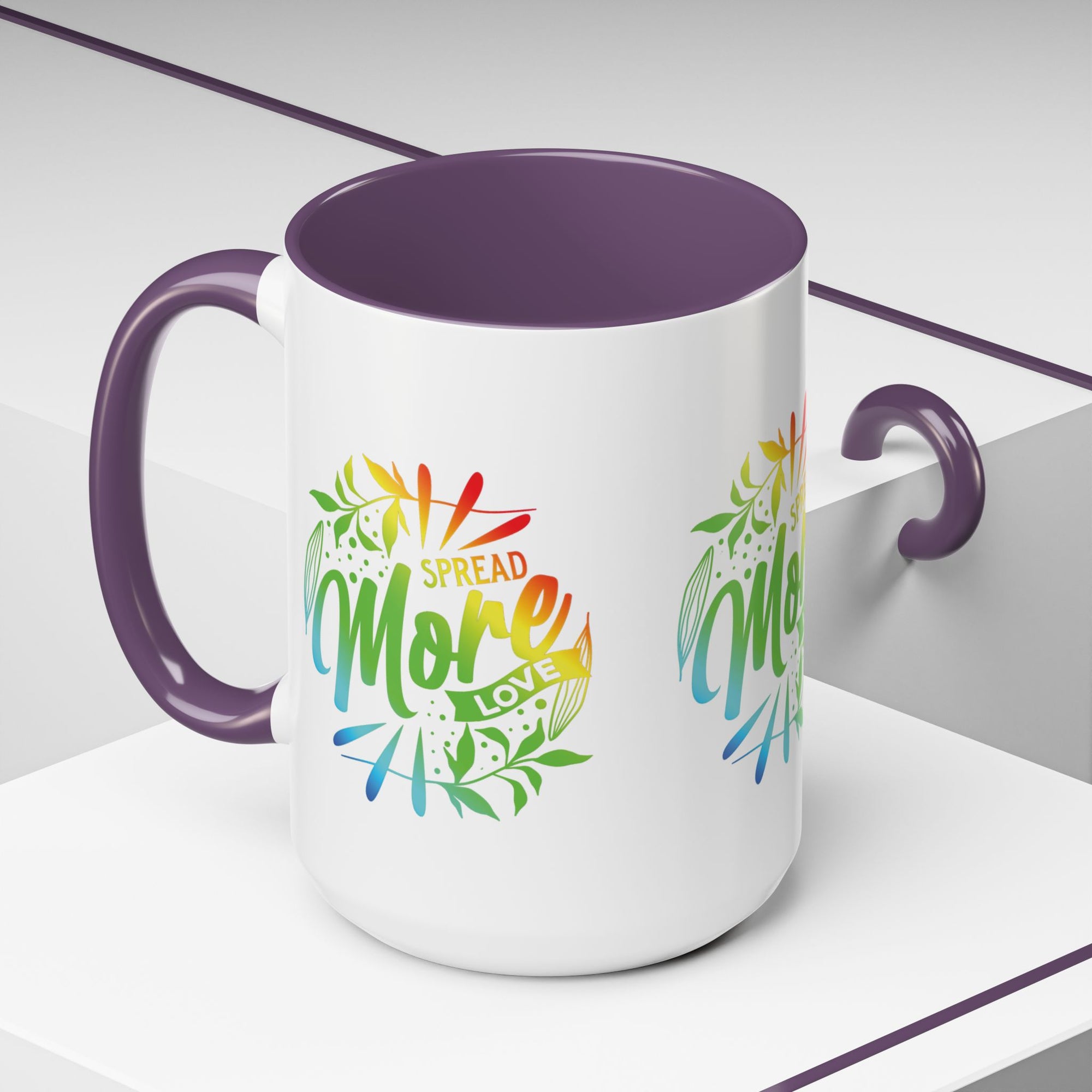 Spread more Love Accent Coffee Mug - Inspirational Design