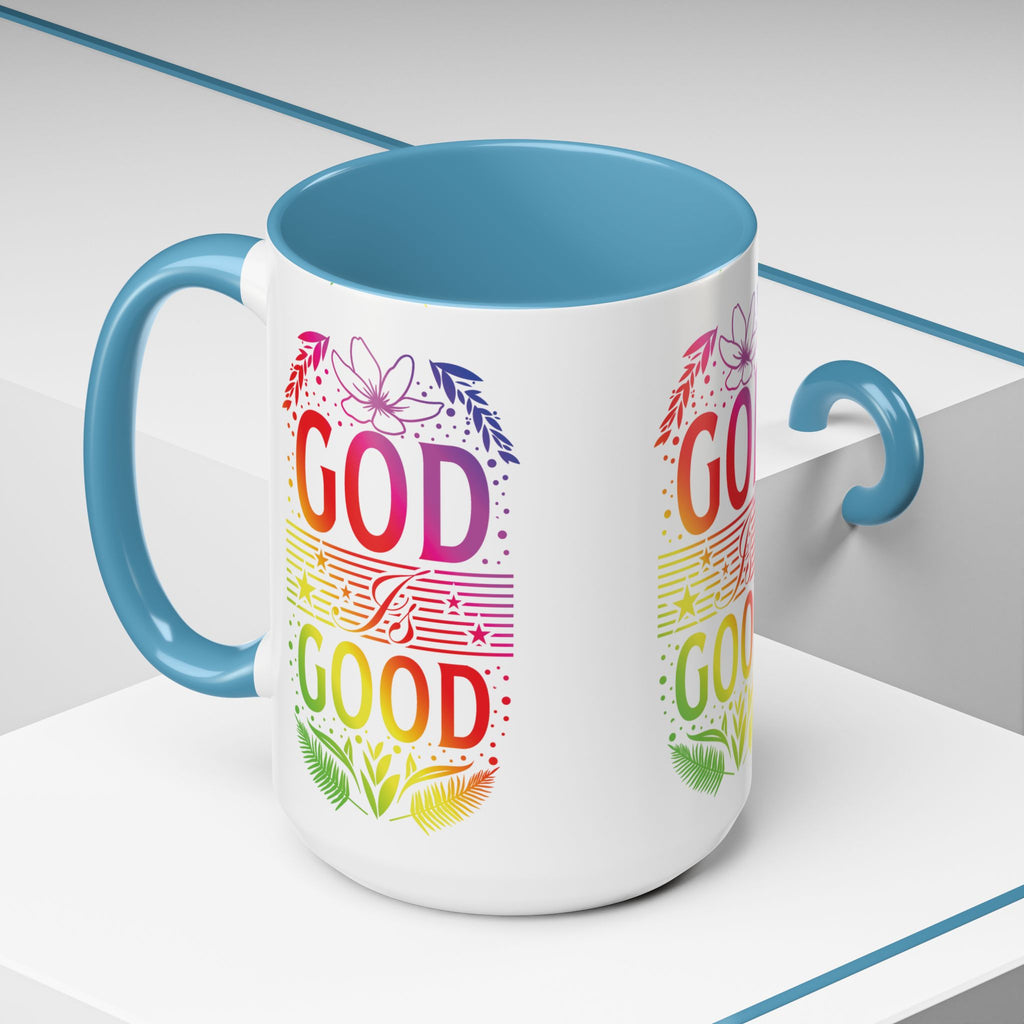 God is Good Accent Coffee Mug - Inspirational Design